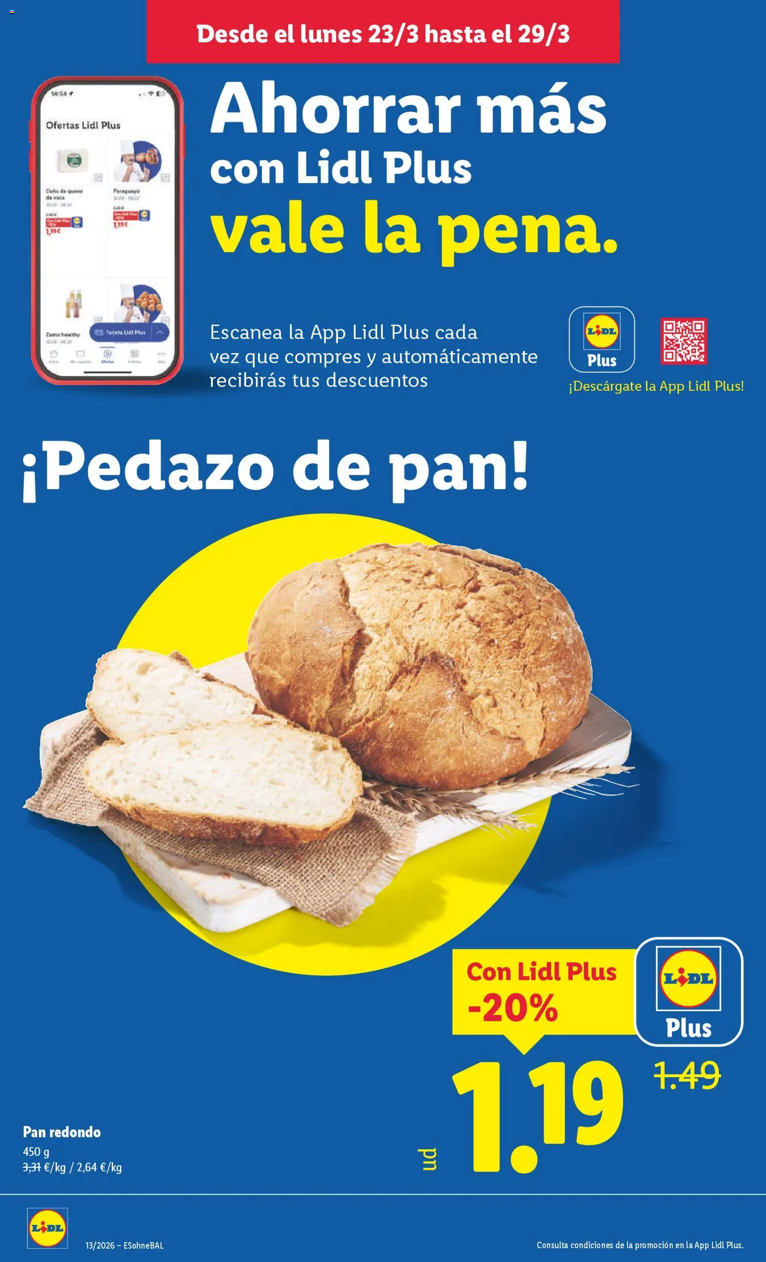 Lidl folleto │ válido desde el 23.03.2026 | Página: 16 | Productos: Queso, Pan, Ροζ πιπέρι