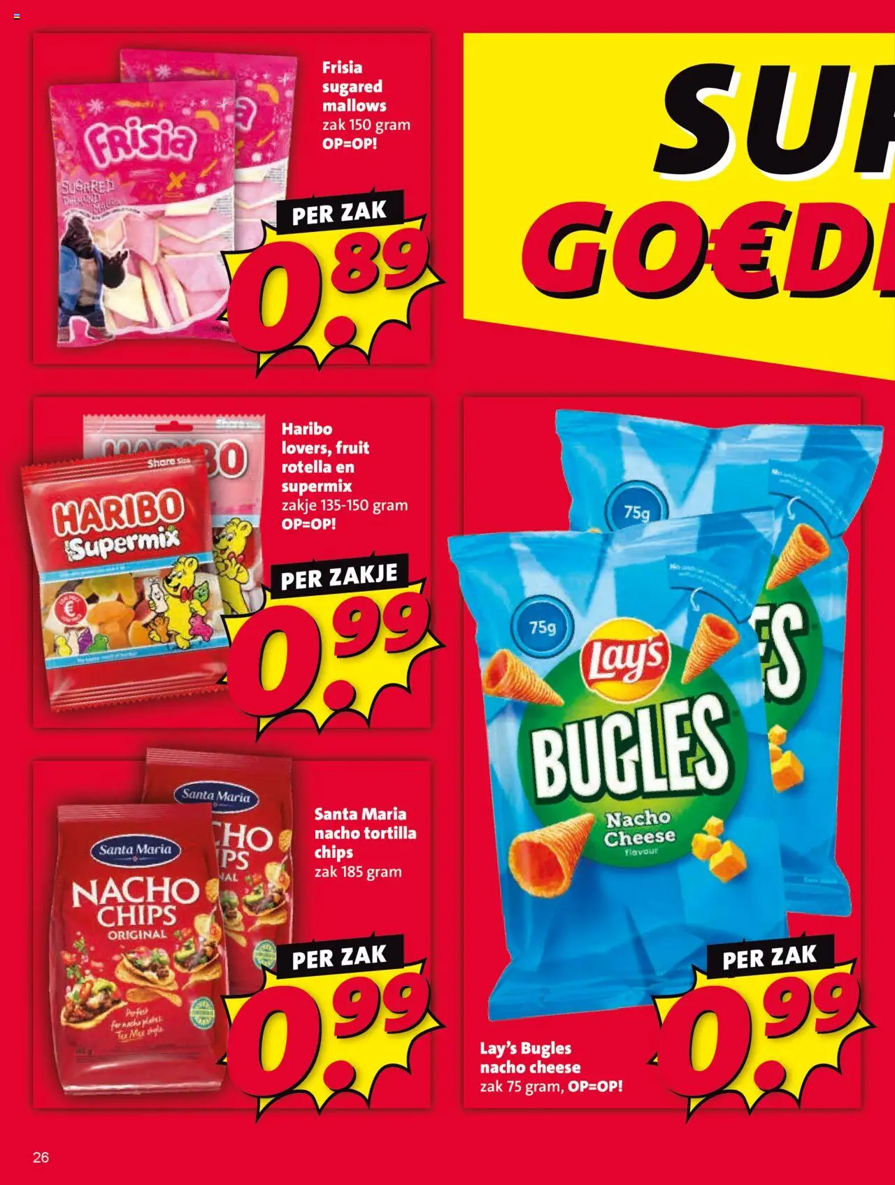  | Pagina: 26 | Producten: Chips, Tortilla, Zak, Fruit