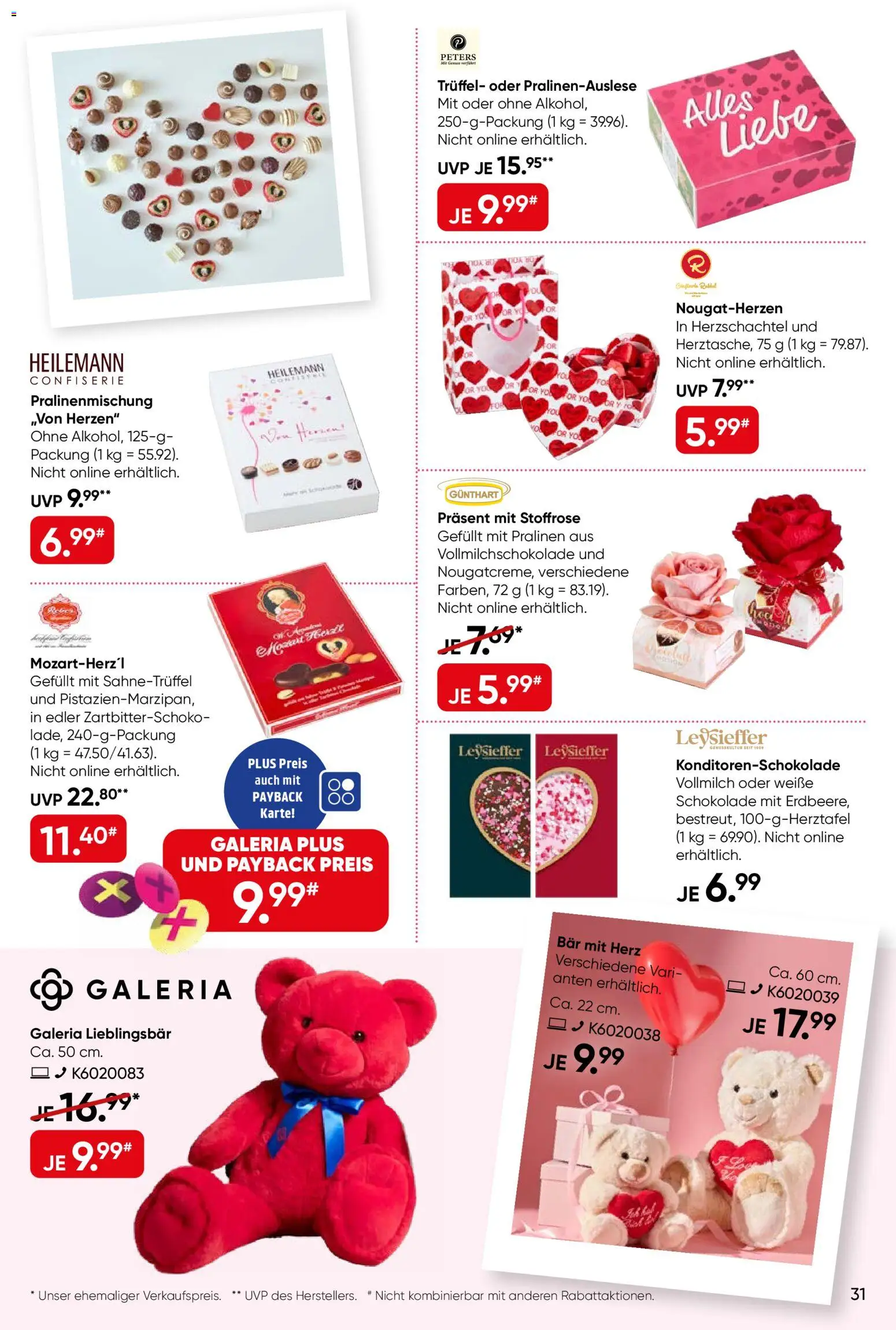 Galeria Karstadt Kaufhof Prospekt 	 – gültig ab 11.02.2026 | Seite: 31 | Produkte: Schokolade