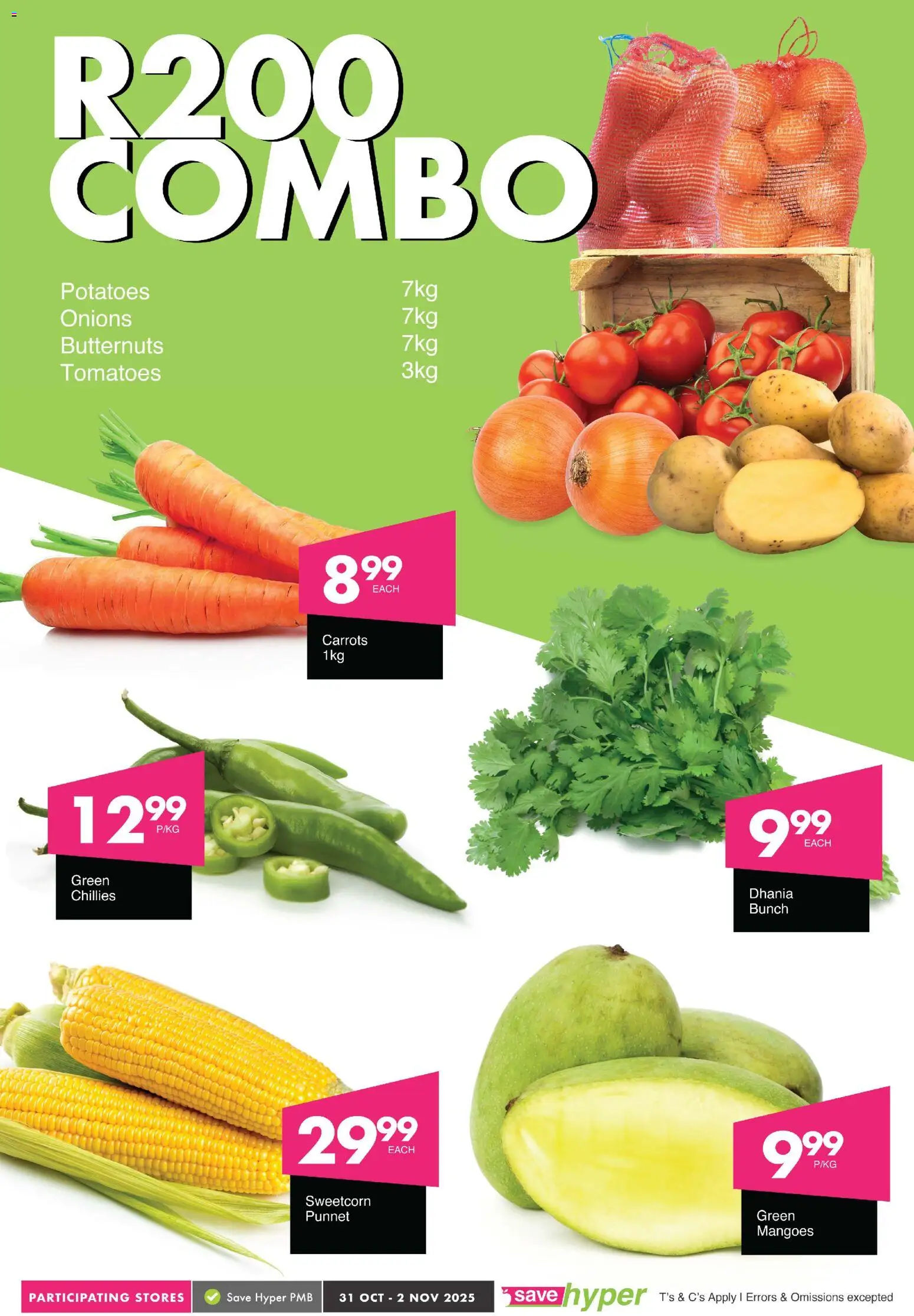New Save catalogue – valid from 31.10.2025 | Page: 4 | Products: Tomatoes, Carrots, Potatoes, Onions