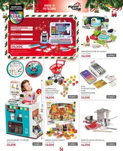 Anteprima del volantino Toys Center Natale catalogo valido a partire dal 17.10.2025 | Pagina: 56 | Prodotti: Pizza, Frutta, Smartphone, Calcolatrice