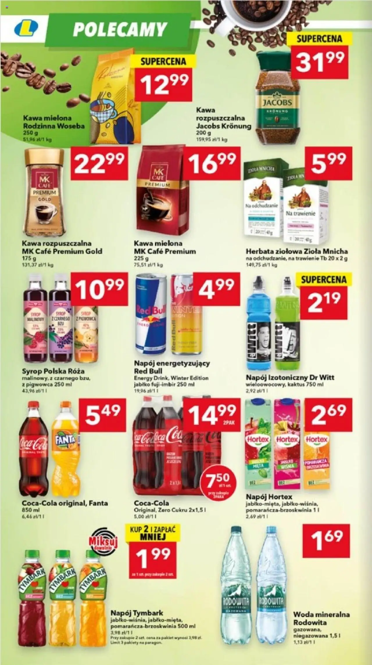 Lewiatan gazetka - Ostrów Wielkopolski od 09.10.2025 | Strona: 6 | Produkty: Syrop, Syrop malinowy, Red bull, Herbata