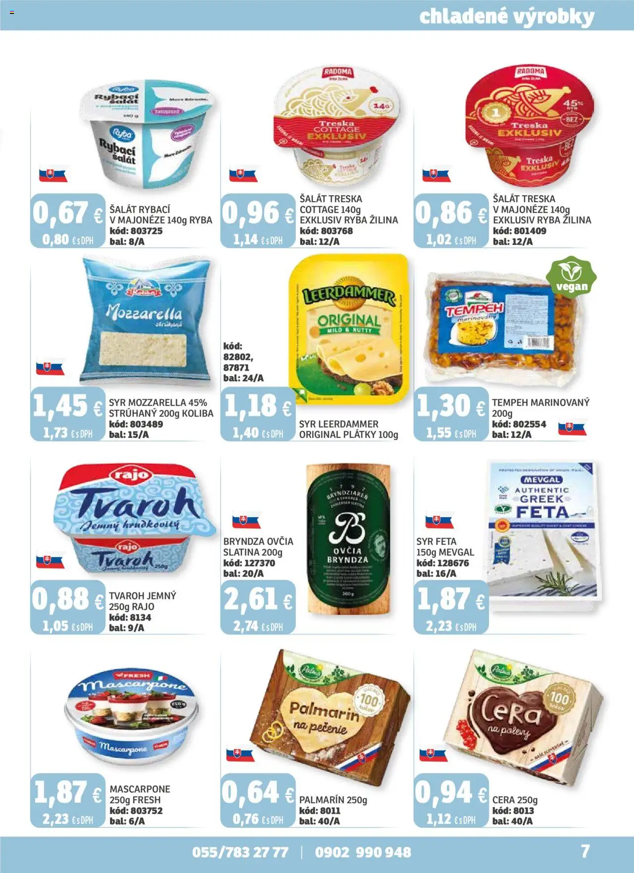 Labaš magazín │ platný od 25.07.2025 | Strana: 7 | Produkty: Syr, Mascarpone, Tempeh, Treska