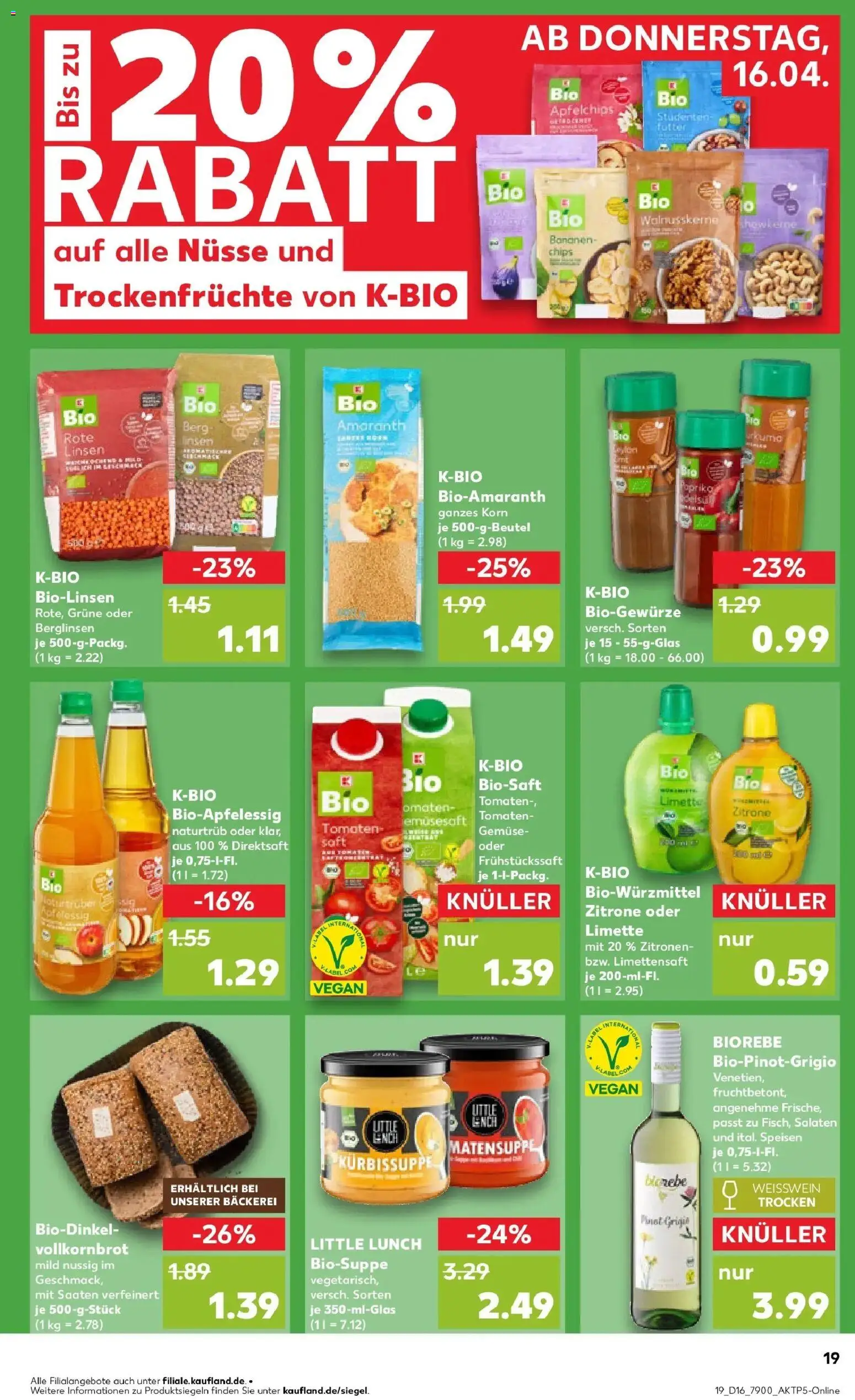 Kaufland Prospekt Monheim Am Rhein	 – gültig ab 13.04.2026 | Seite: 31 | Produkte: Weißwein, Bananen, Gemüse, Chips