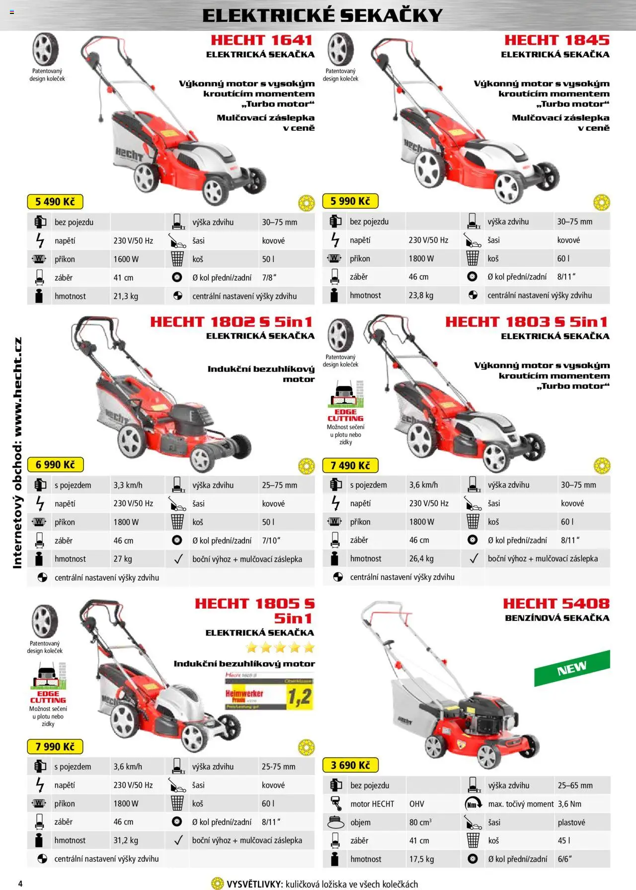 Hecht katalog - Jaro-léto 2025 od 22.04.2025 | Strana: 4 | Produkty: Hecht, Sekačka, Elektrická sekačka