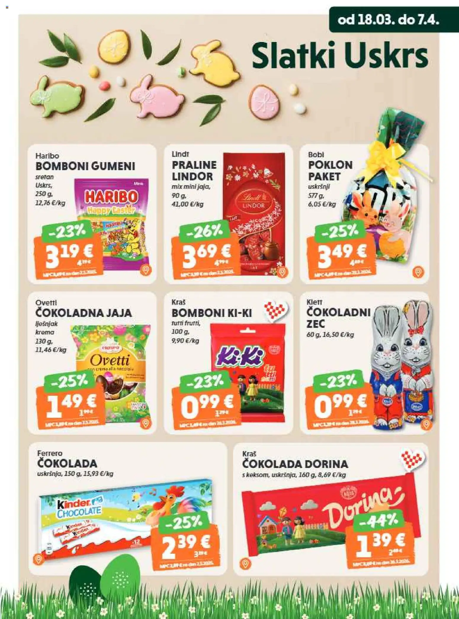 Studenac katalog | vrijedi od 25.03.2026 | Stranica: 13 | Proizvodi: Lindt, Praline, Dorina, Krema