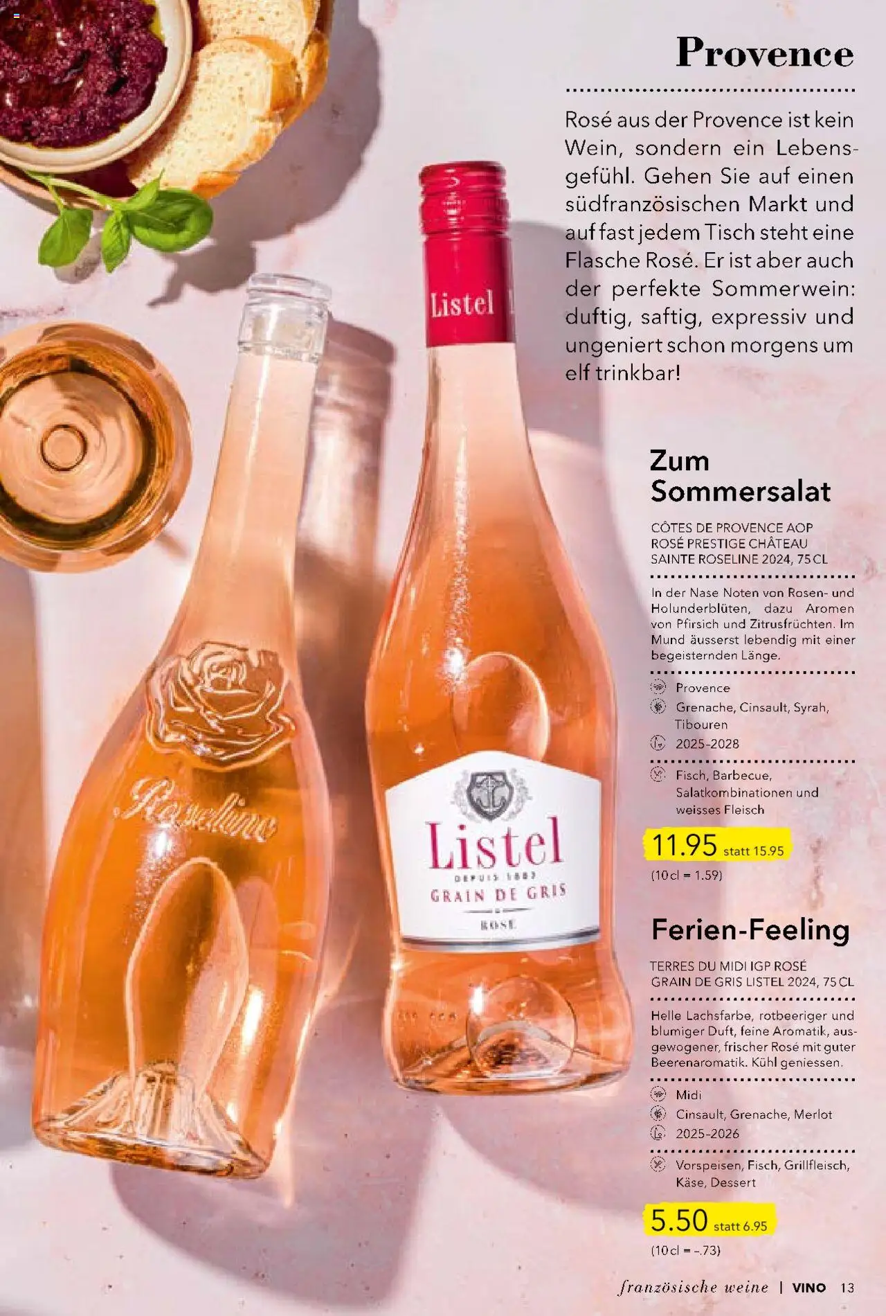 Coop Aktionen Vino ab 11.07.2025 | Seite: 13 | Produkte: Tisch, Merlot, Pfirsich