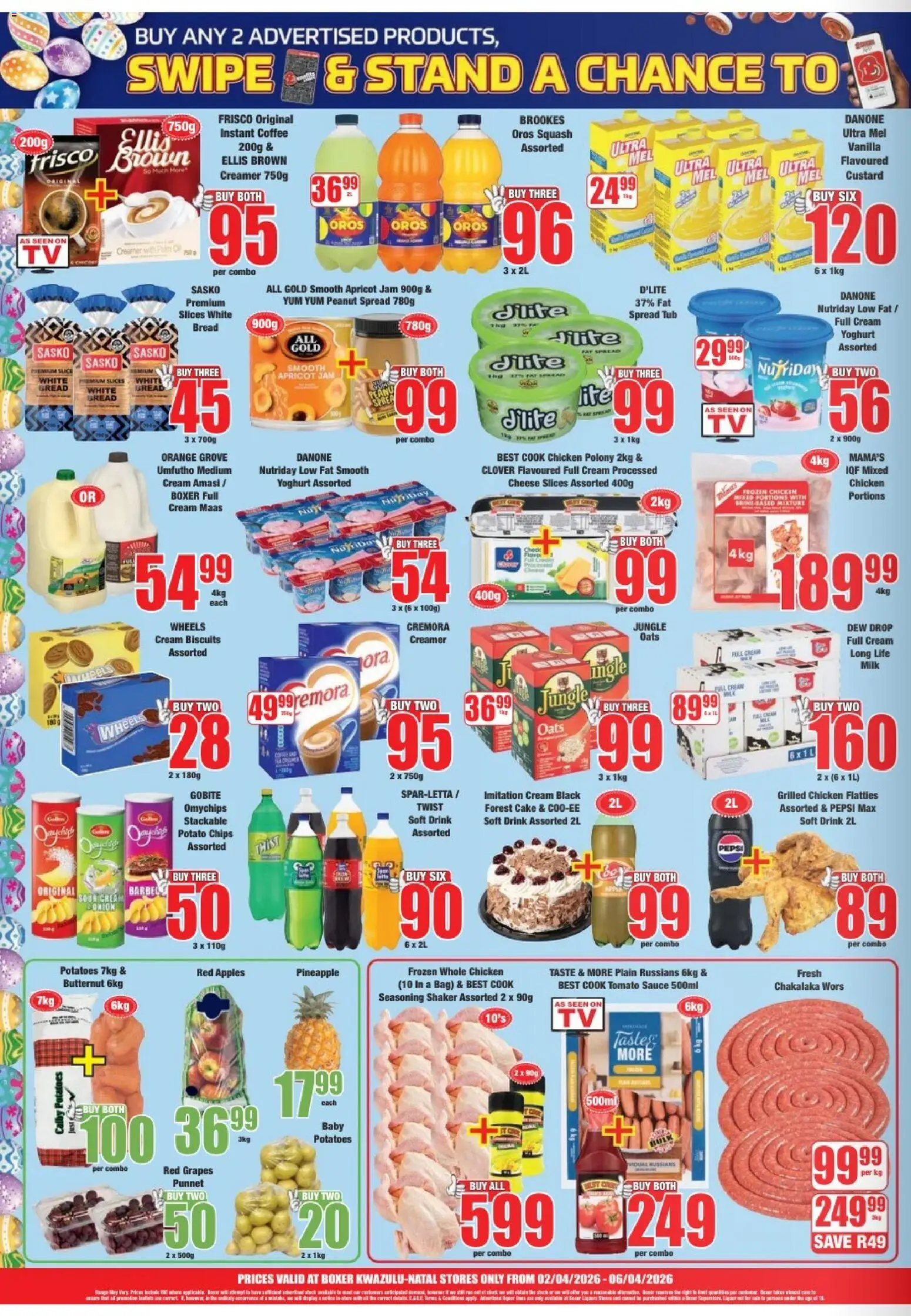 New Boxer catalogue – valid from 02.04.2026 | Page: 2 | Products: Coffee, Fat spread, Sauce, Estuche organizador de viaje