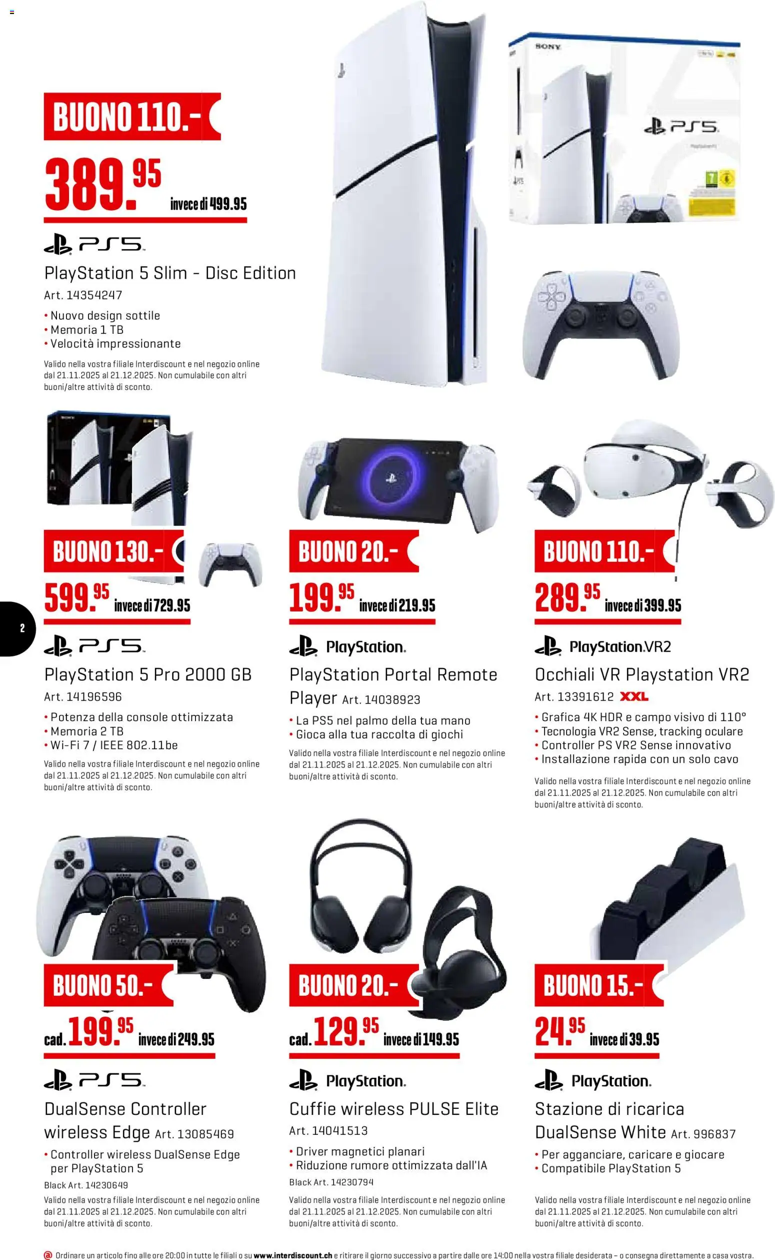 Interdiscount Aktionen Christmas IT – gültig ab 15.12.2025 | Seite: 2 | Produkte: Player, Playstation