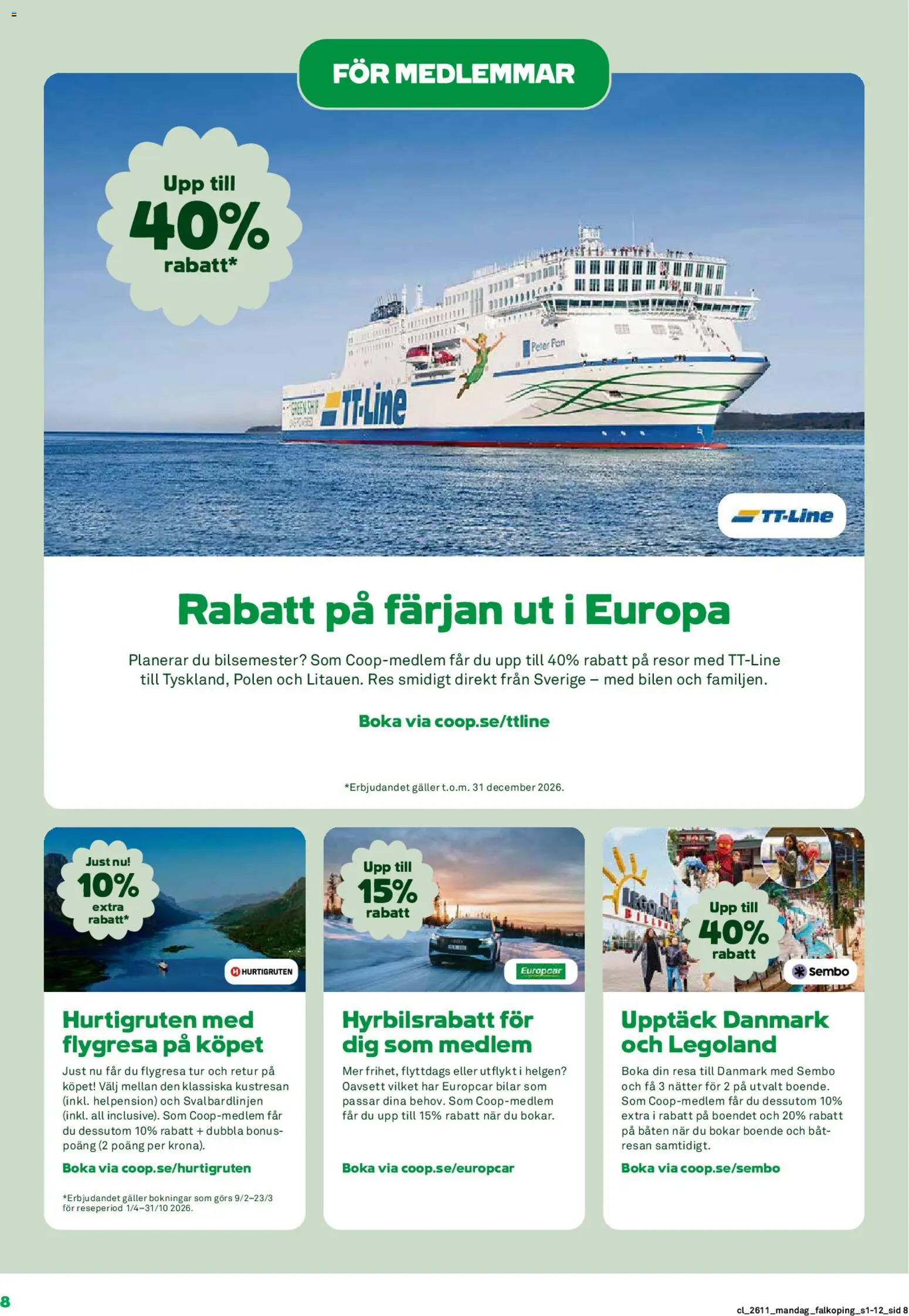Coop reklamblad aktuell från 09.03.2026 | Sida: 8 | Produkter: Galler