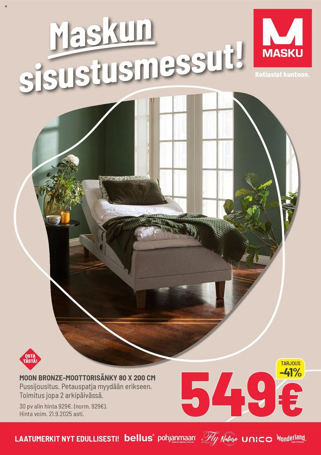 Masku tarjoukset – voimassa 15.09.2025 alkaen | Sivu: 1 | Tuotteet: Petauspatja
