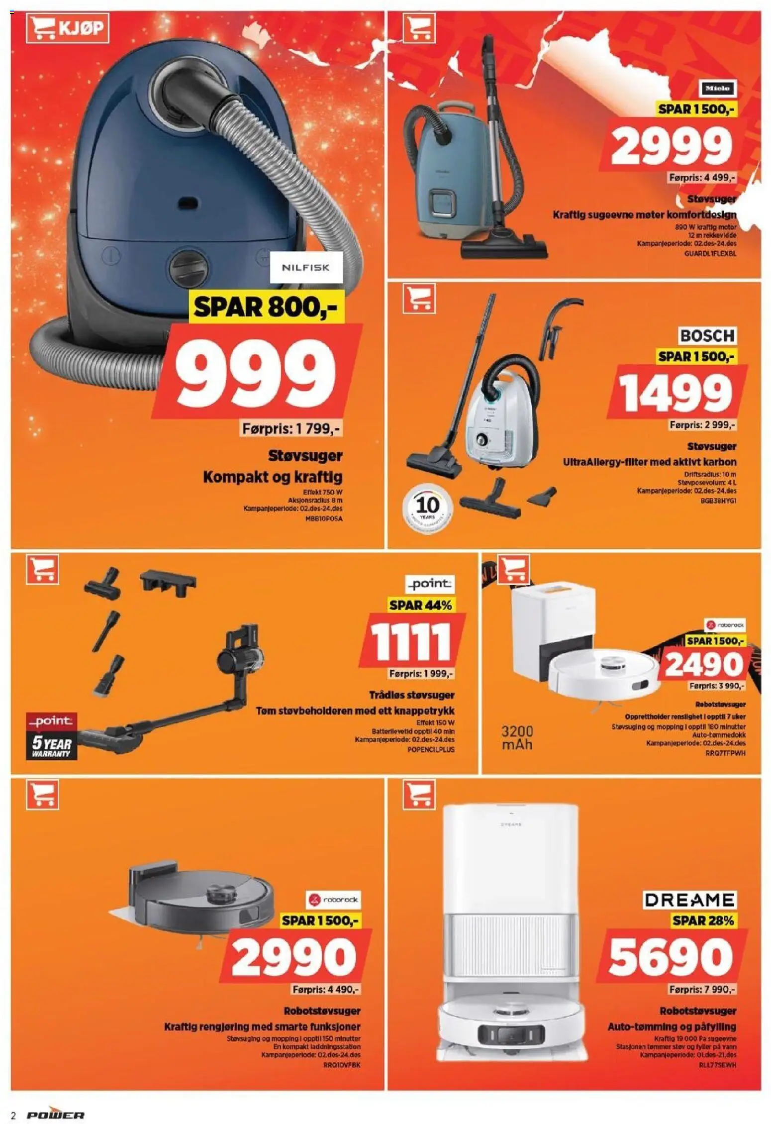 {H1} | Side: 2 | Produkter: Robotstøvsuger, Støvsuger, Суміш дитяча, Вермішель