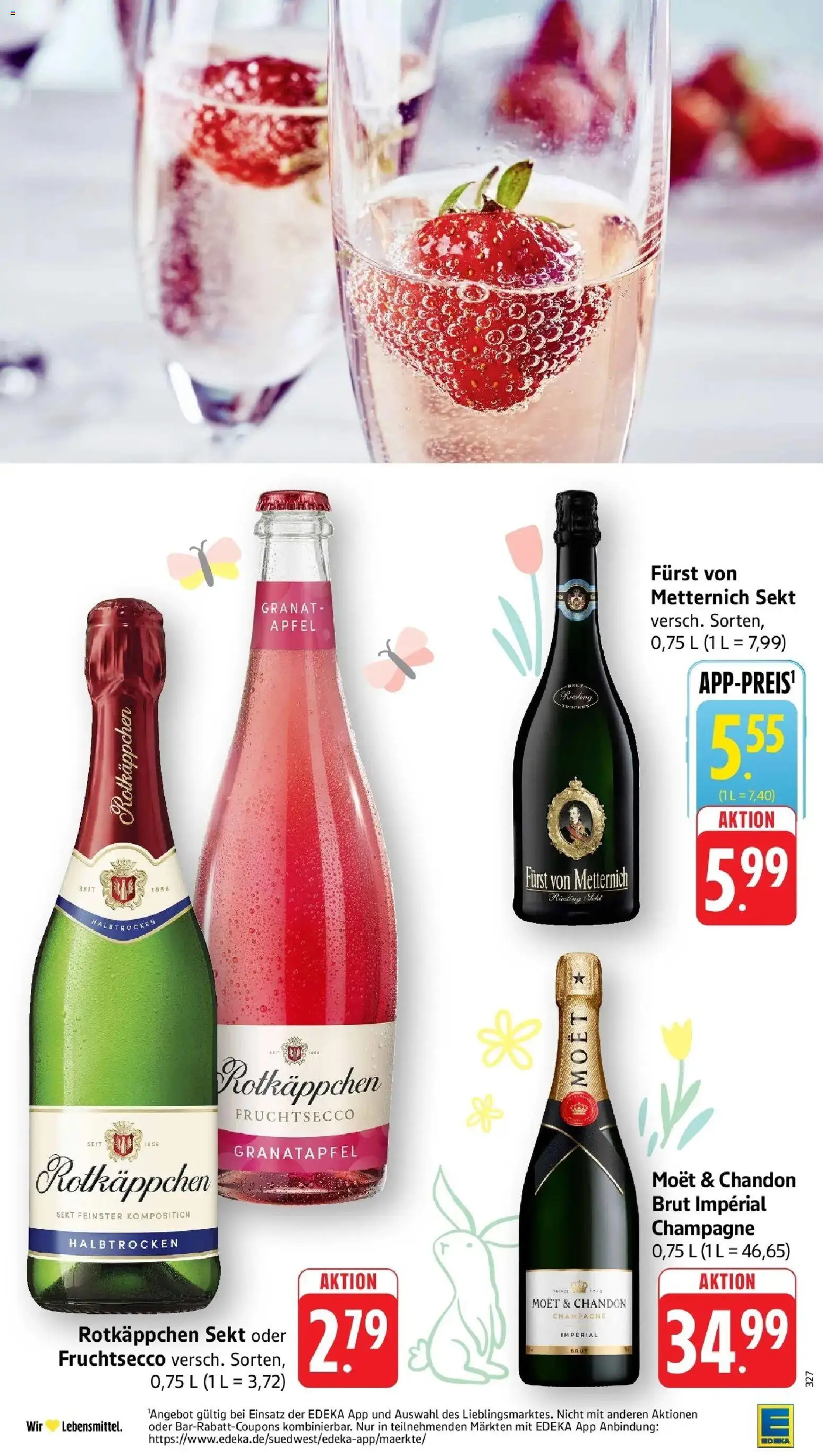 Edeka prospekt Großostheim	 – gültig ab 23.03.2026 | Seite: 37 | Produkte: Furst von metternich, Sekt, Äpfel, Fruchtsecco