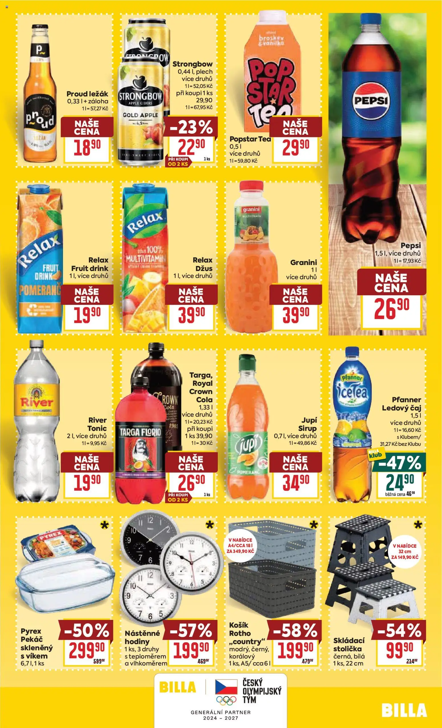Billa Velký leták od 25.02.2026 | Strana: 23 | Produkty: Pomeranče, Čaj, Plech, Cola