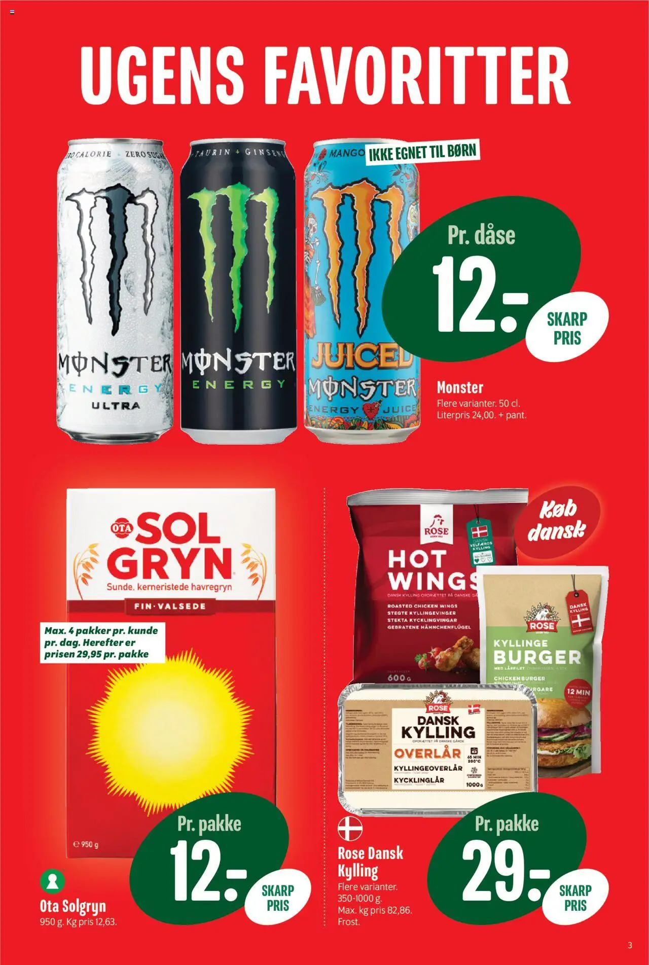 Min Købmand tilbudsavis – gyldig fra 05.09.2025 | Side: 3 | Produkter: Mango, Juice, Havregryn