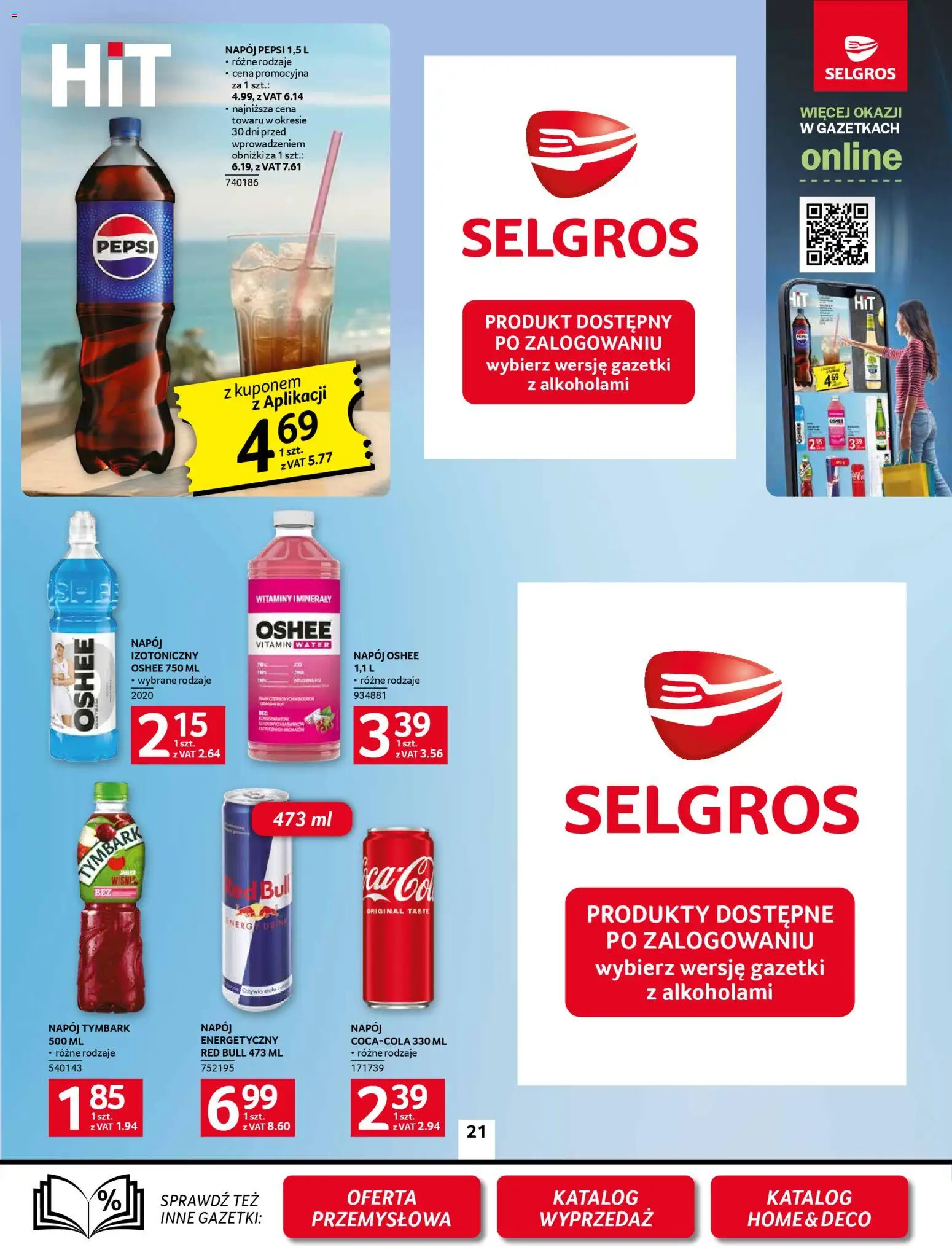 Selgros cash&carry Gazetka od 08.01.2026 | Strona: 21 | Produkty: Red bull, Pepsi