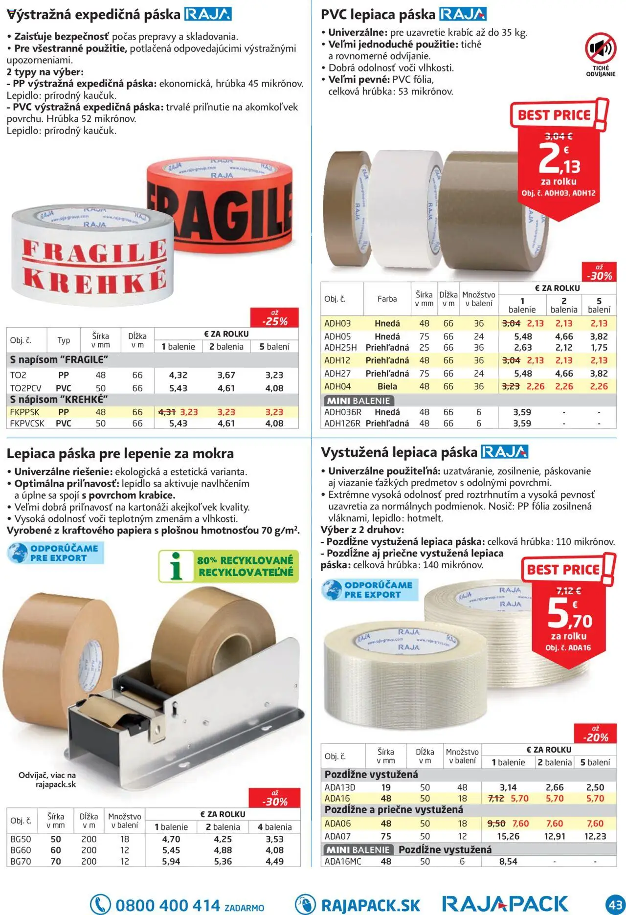 Nové Raja akcie – leták je platný od 01.09.2025 | Strana: 43