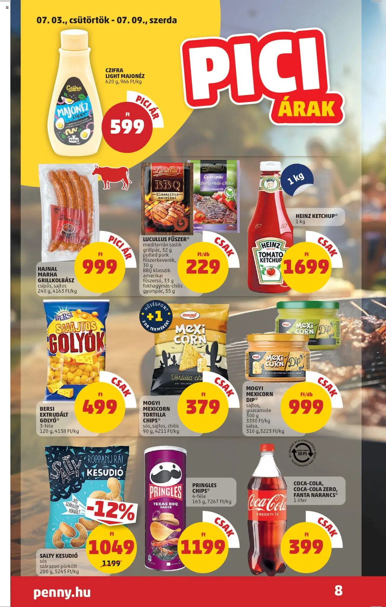 PENNY akciós ujság - amely érvényes a következő dátumtól: 03.07.2025 | Oldal: 12 | Termékek: Chips, Pringles, Fanta, Majonéz