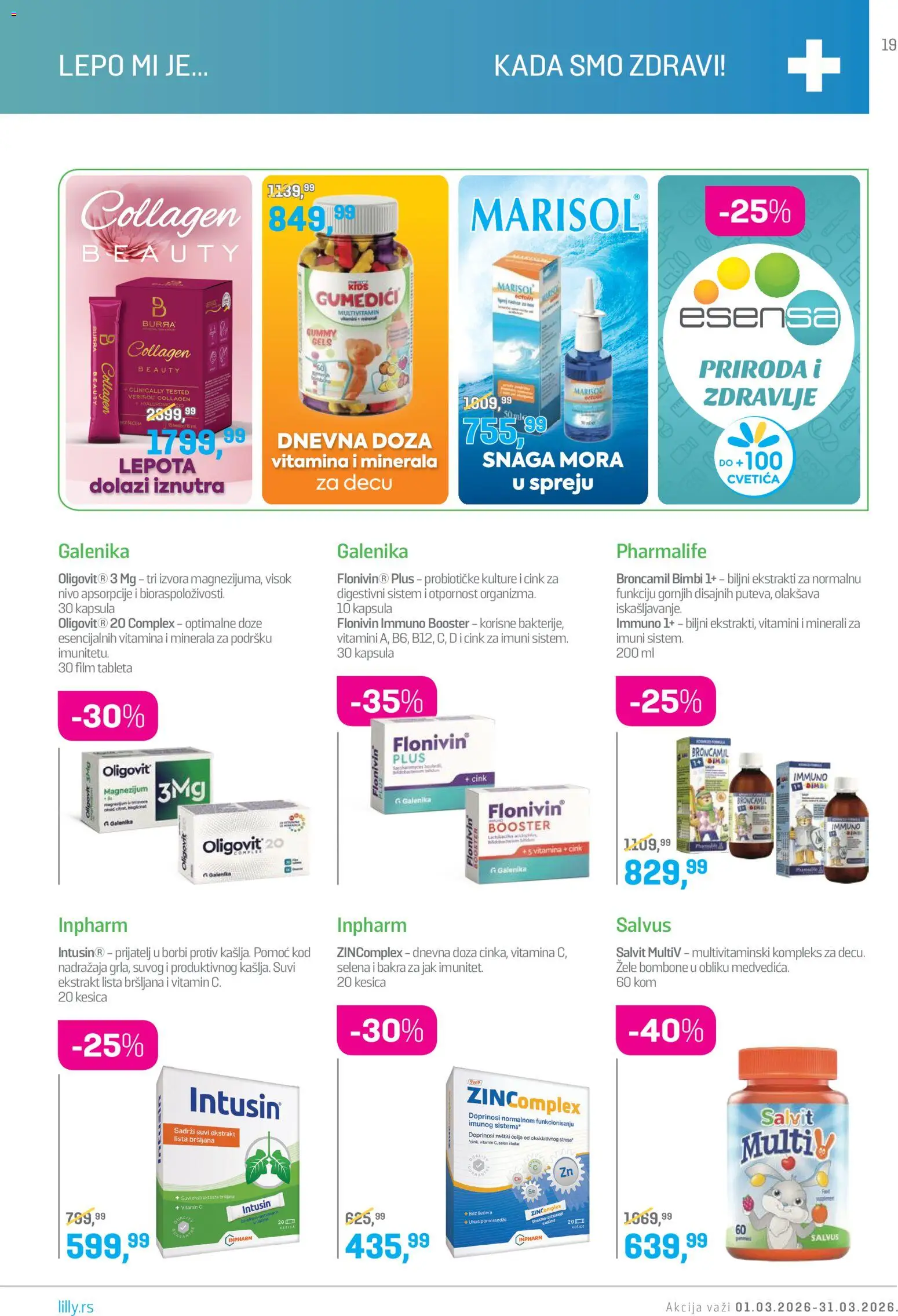 Lilly drogerie katalog - važi od 01.03.2026 | Strana: 19 | Proizvode: Bombone