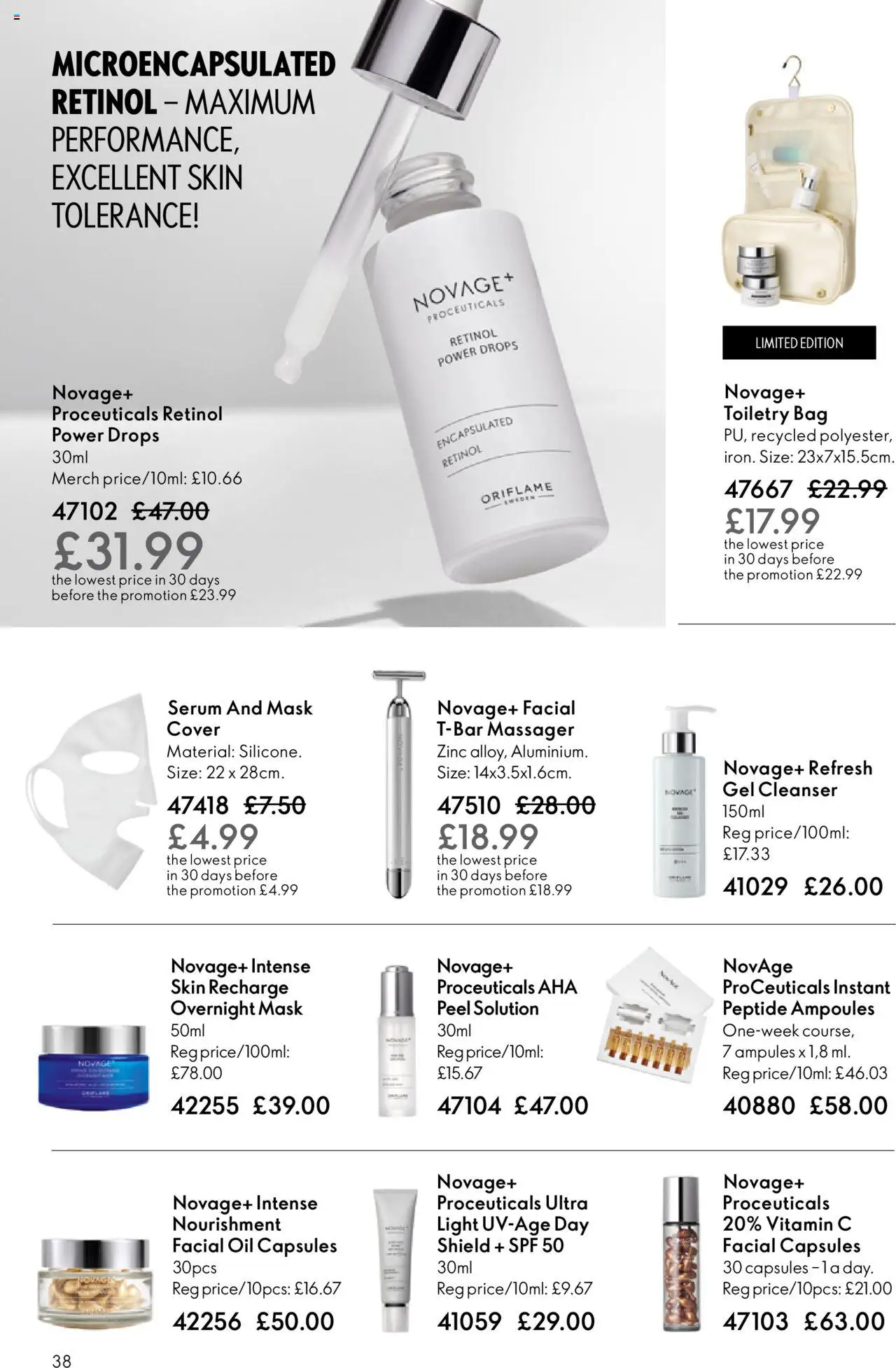  | Page: 38 | Products: Mask, Oil, Bag