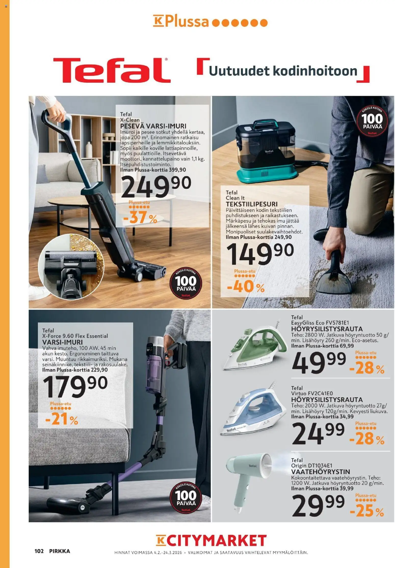 K-Citymarket - Pirkka – voimassa 04.02.2026 alkaen | Sivu: 102