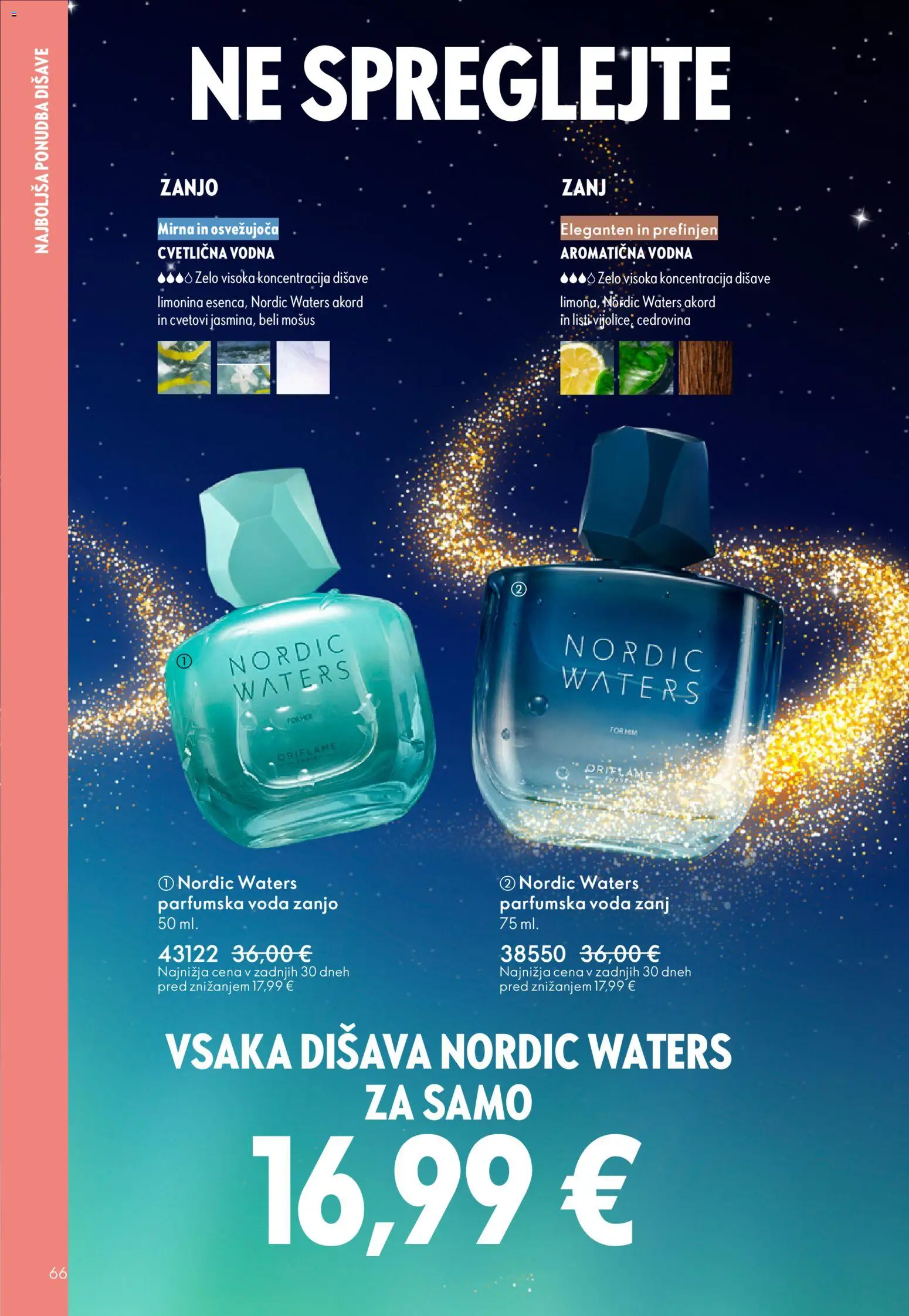 Novi Oriflame katalog ponudbe – veljaven od 19.11.2025 | Stran: 66 | Izdelki: Disava, Voda, Parfumska voda