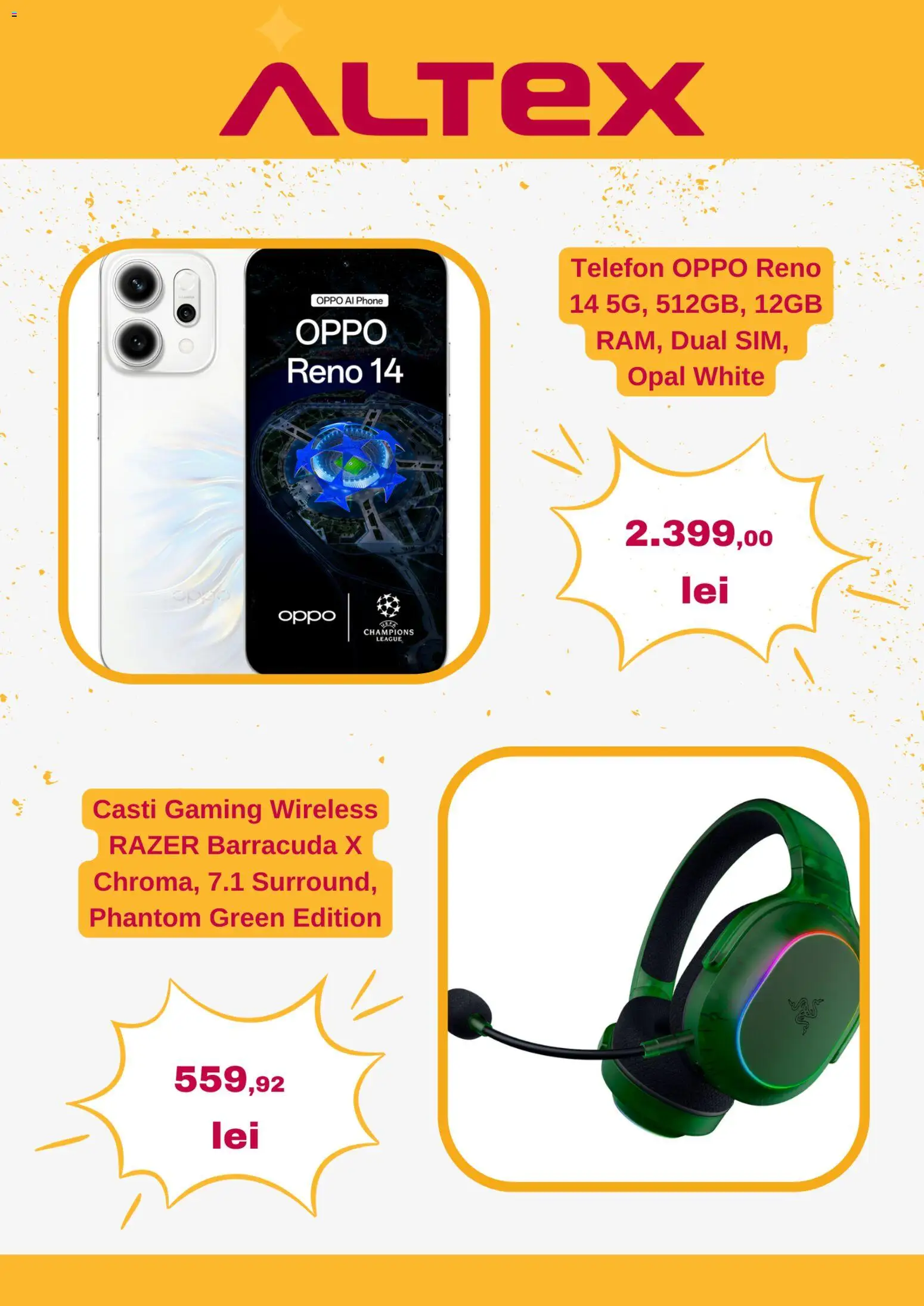 Noul catalog Altex – valabil de la 26.02.2026 | Pagină: 2 | Produse: Telefon, Căști