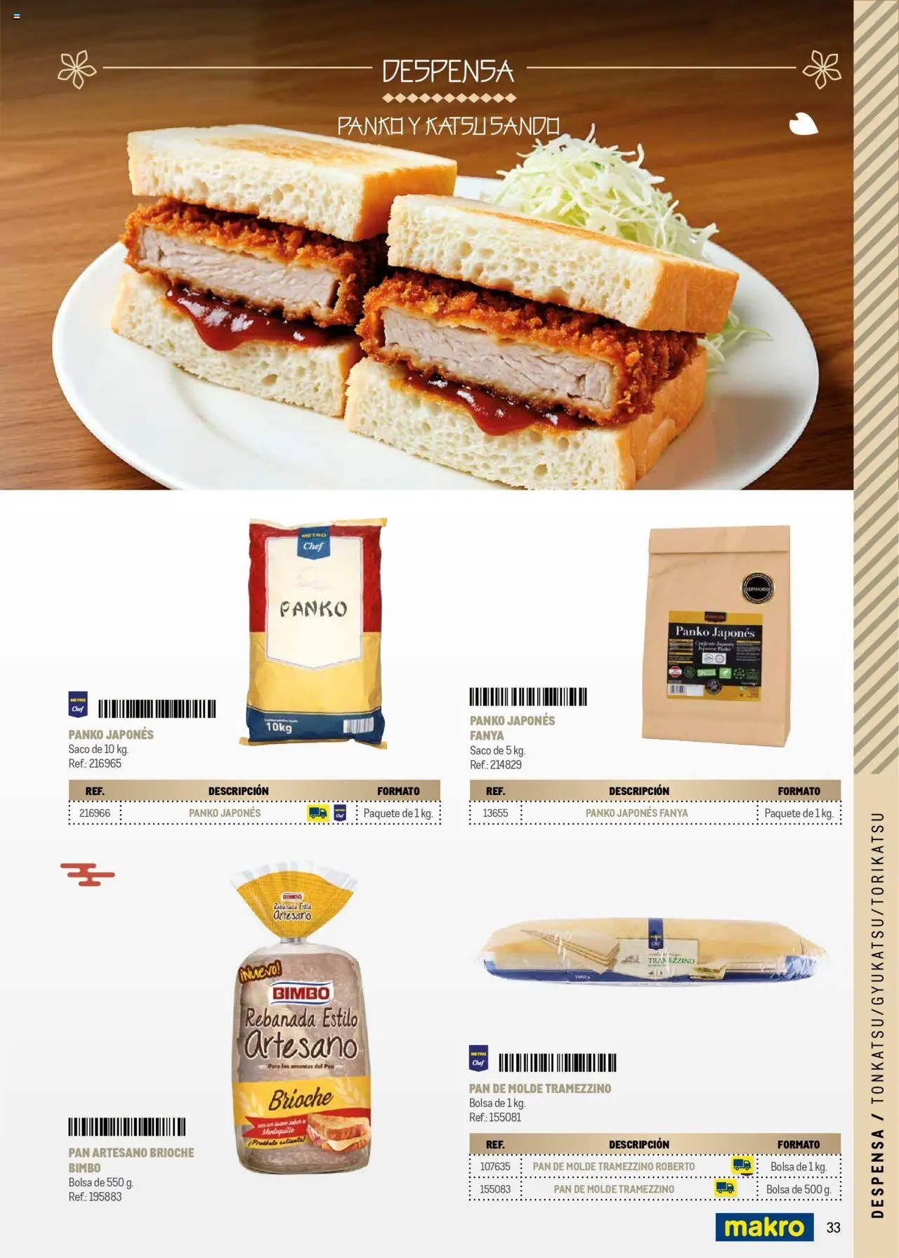 Makro - Cocina fusión asiática Canarias │ válido desde el 04.06.2025 | Página: 33 | Productos: Pan, Pan de molde, Bolsa