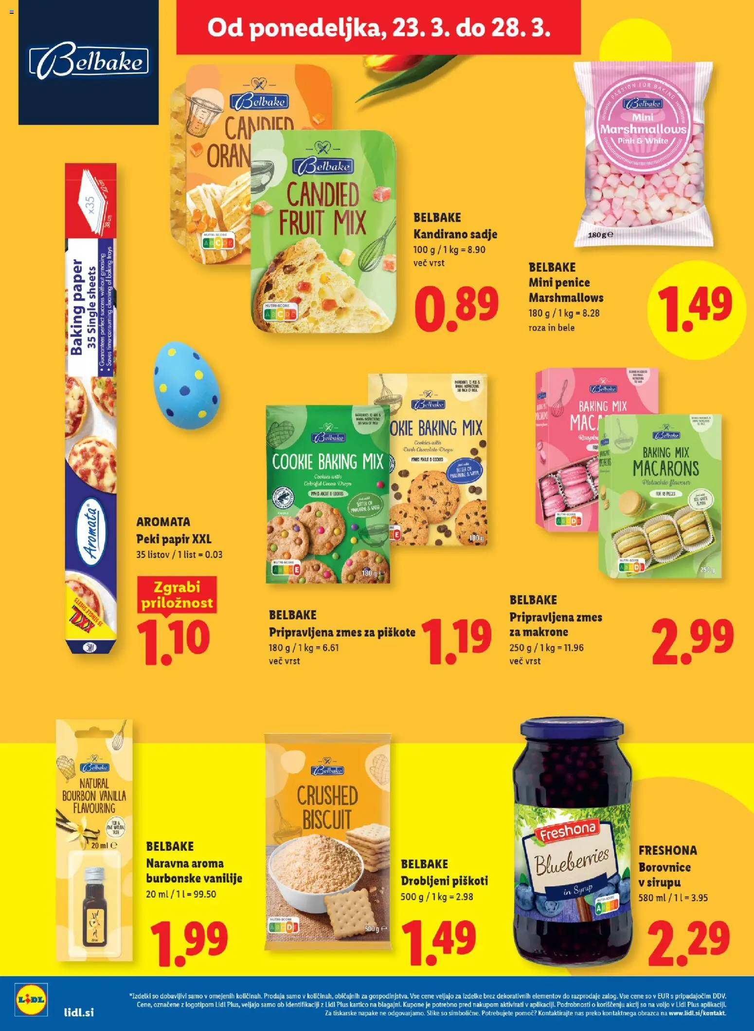 Novi Lidl katalog ponudbe – veljaven od 19.03.2026 | Stran: 50 | Izdelki: Borovnice, Piskoti, Sadje