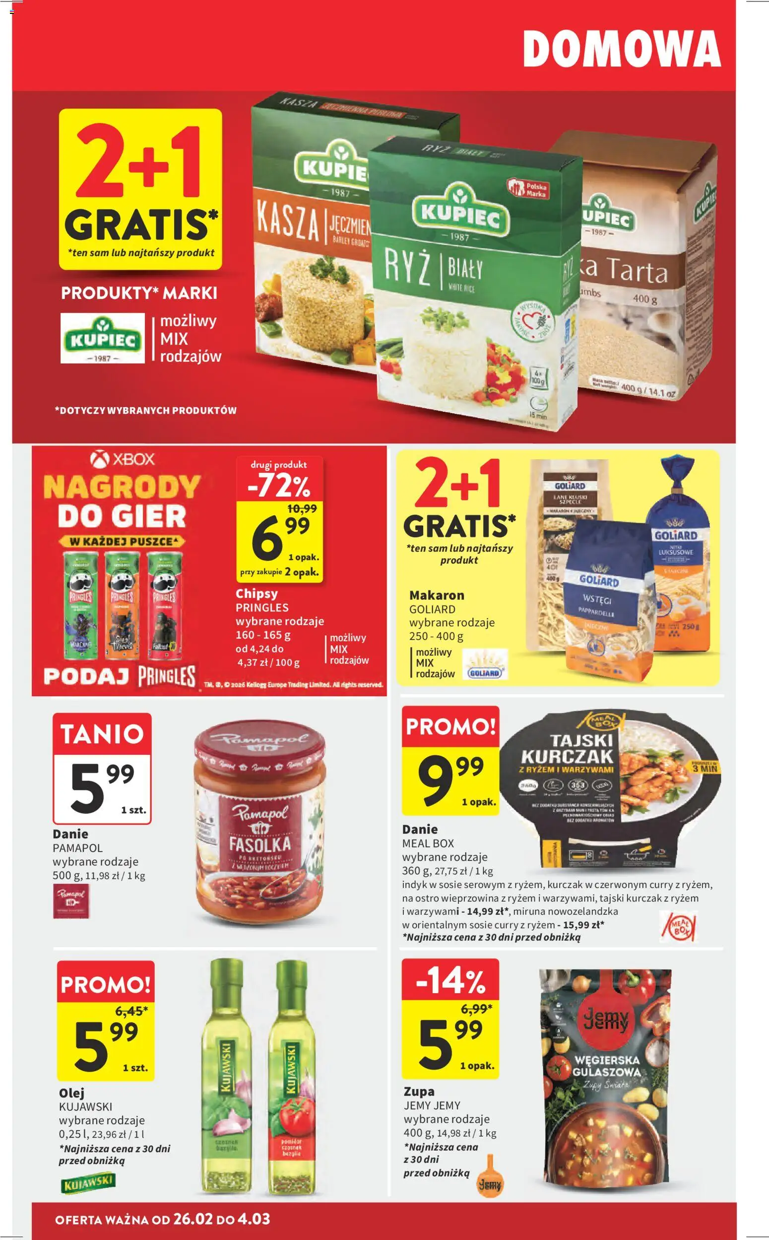 Intermarche Gazetka od 26.02.2026 | Strona: 30 | Produkty: Kurczak, Xbox, Zupa, Pringles
