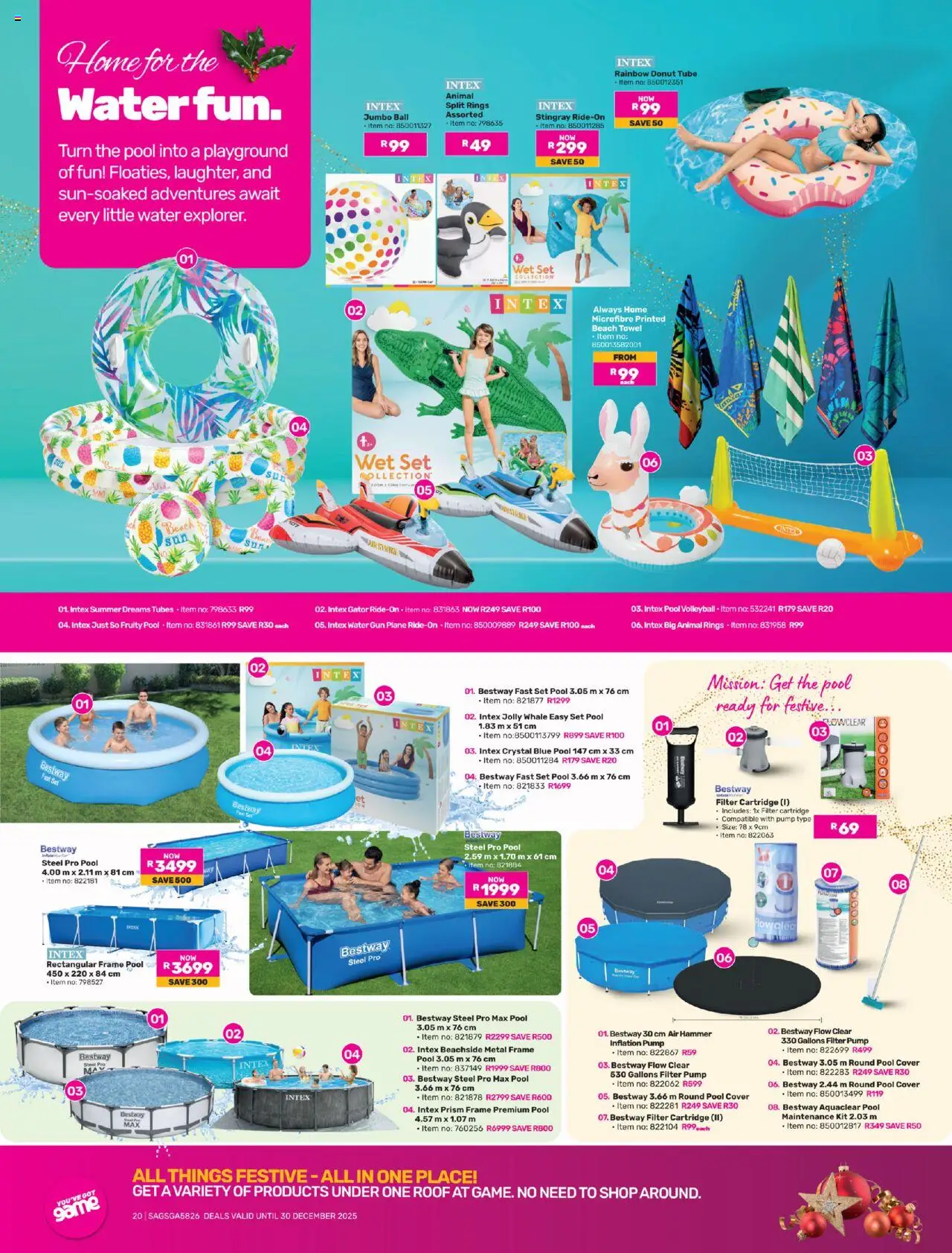 New Game catalogue – valid from 20.10.2025 | Page: 20 | Products: Cover, Frame, Towel, Water