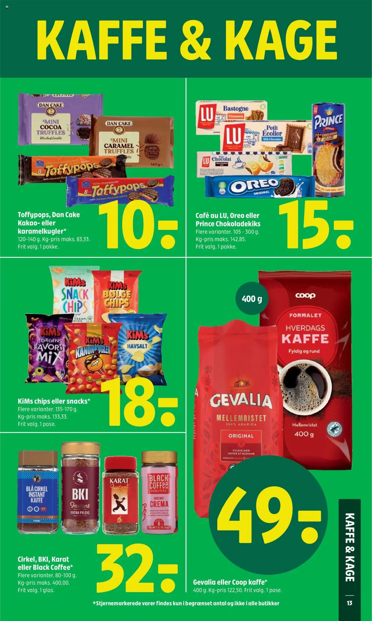 Coop 365 Tilbudsavis gyldig fra 10.07.2025 | Side: 15 | Produkter: Kaffe, Chips, Kakao, Oreo