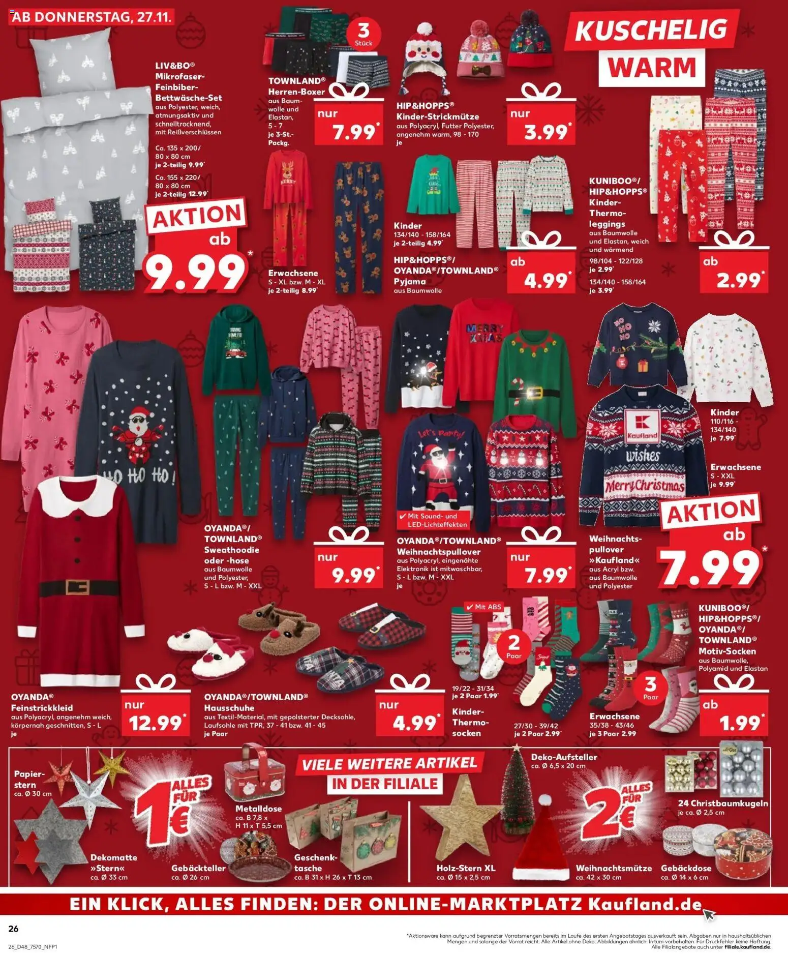 Kaufland prospekt Köln	 – gültig ab 30.11.2025 | Seite: 26 | Produkte: Hoodie, Box, Pullover, Hausschuhe