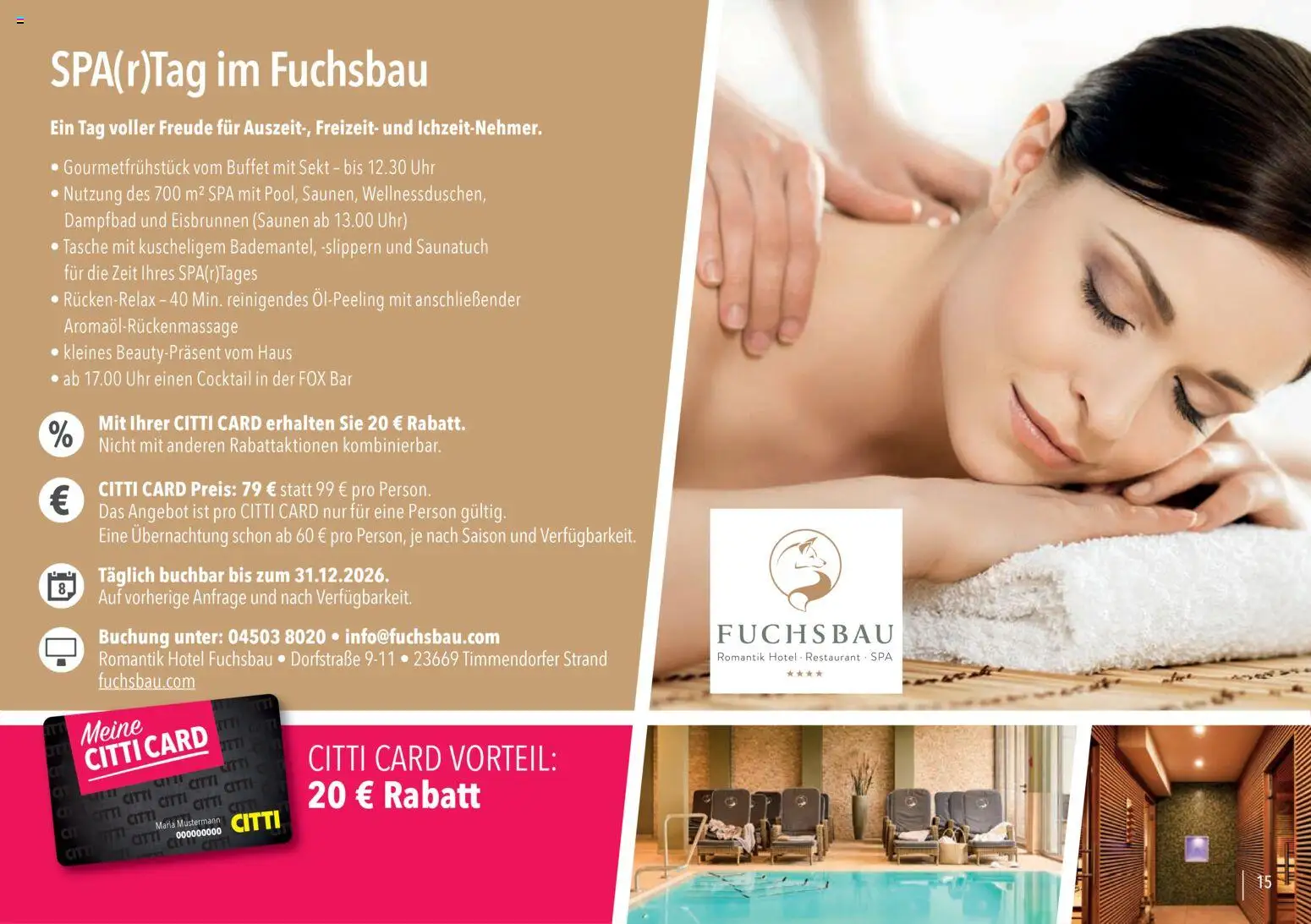 CITTI Markt - Vorteilsheft – gültig ab 01.01.2026 | Seite: 15 | Produkte: Tasche, Sekt, Uhr