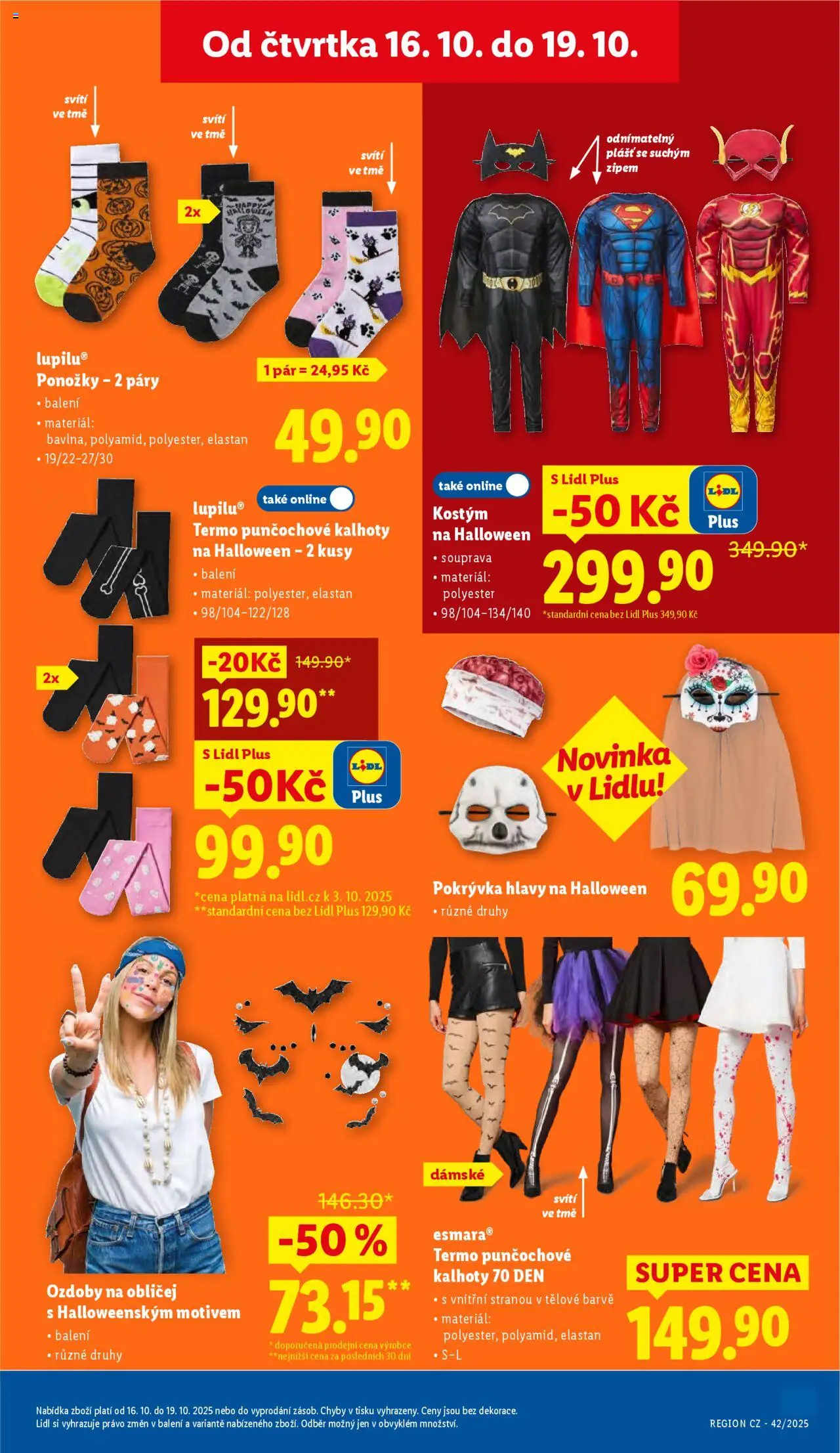 Lidl leták od 16.10.2025 | Strana: 35 | Produkty: Kalhoty, Ponožky, Kostým