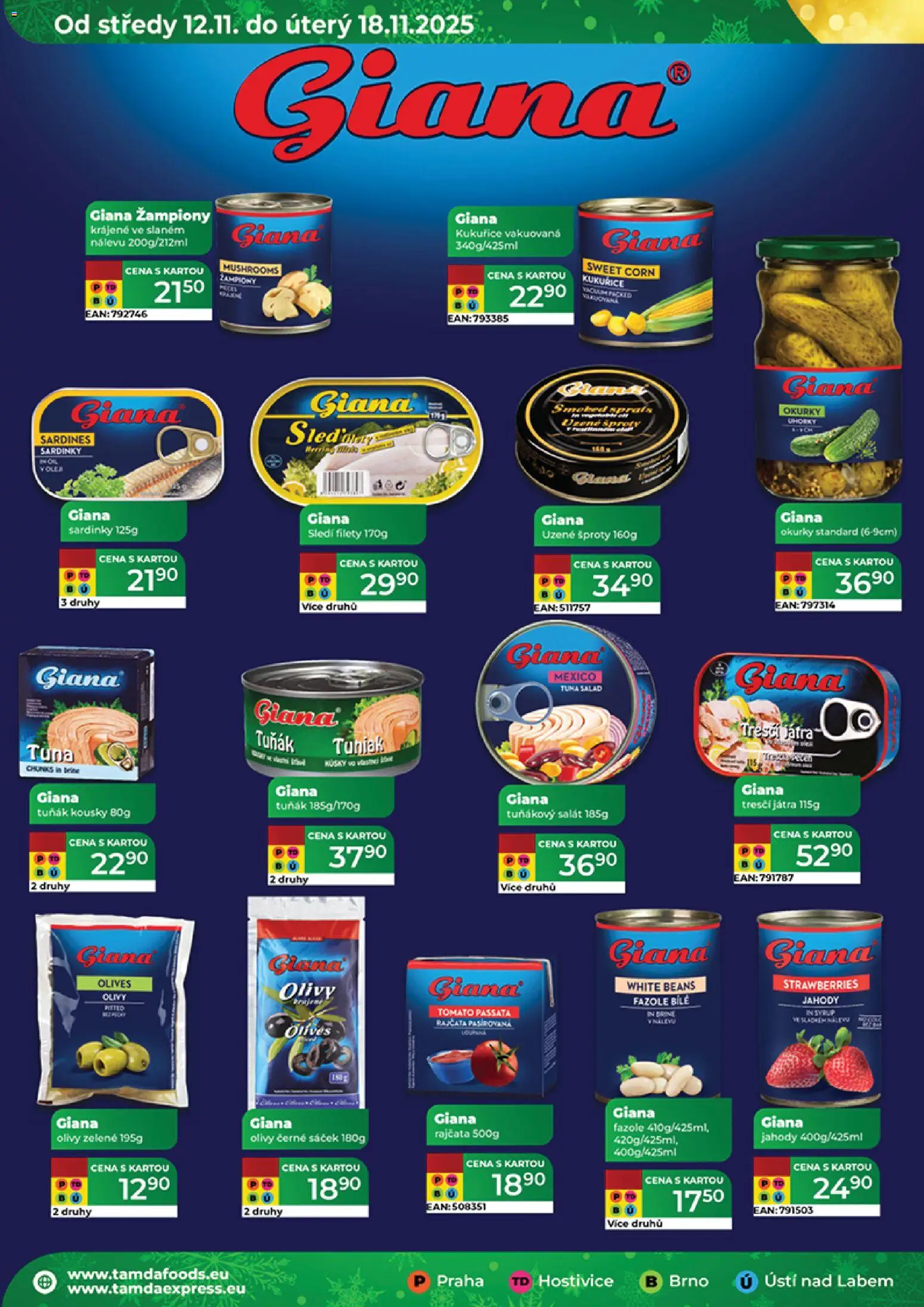 Tamda Foods leták od 12.11.2025 | Strana: 34 | Produkty: Okurky, Fazole, Tuňákový salát, Sáček