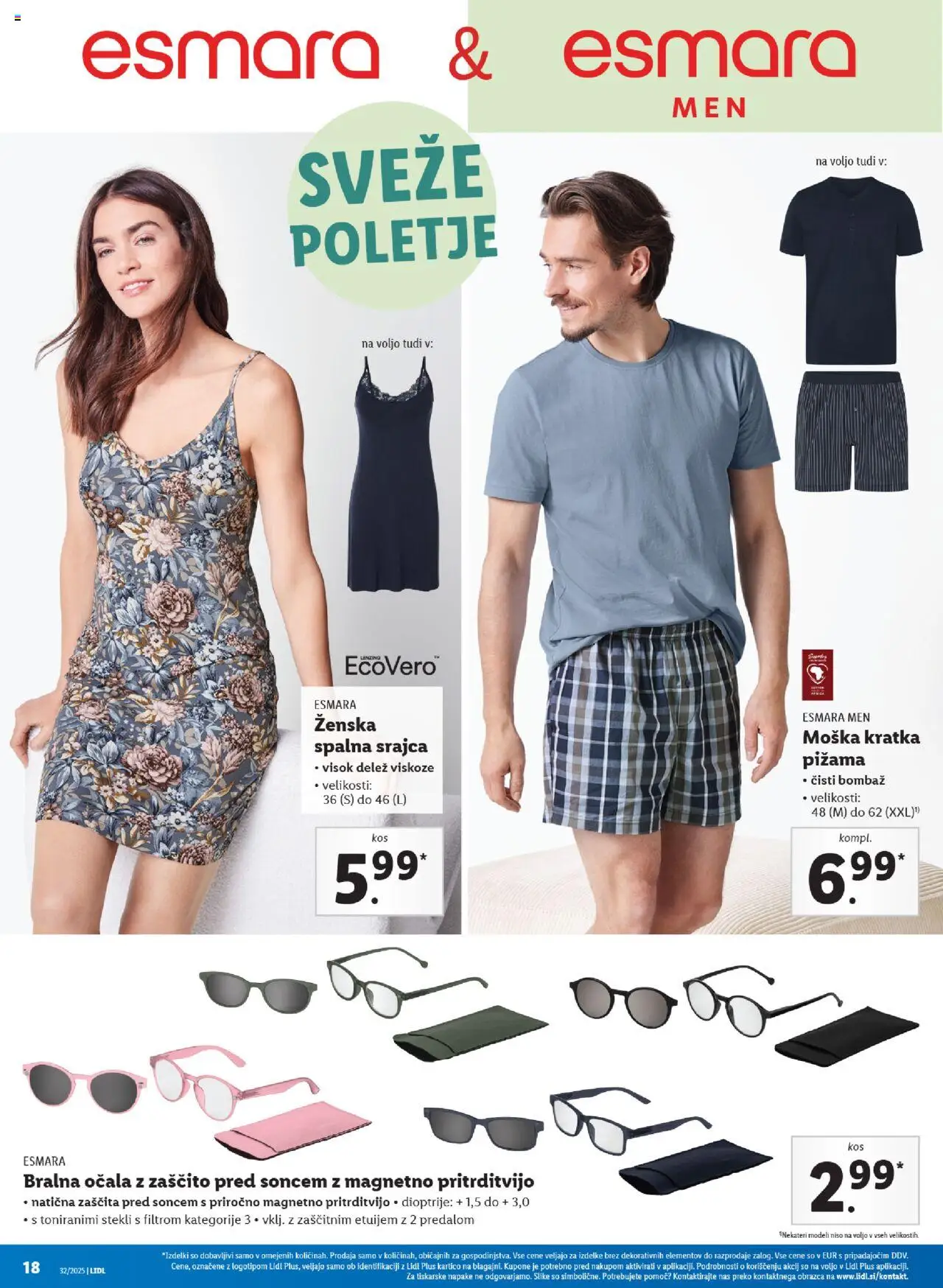 Lidl katalog │ velja od 07.08.2025 | Stran: 38 | Izdelki: Srajca, Pižama, Zaščita pred soncem, Ocala