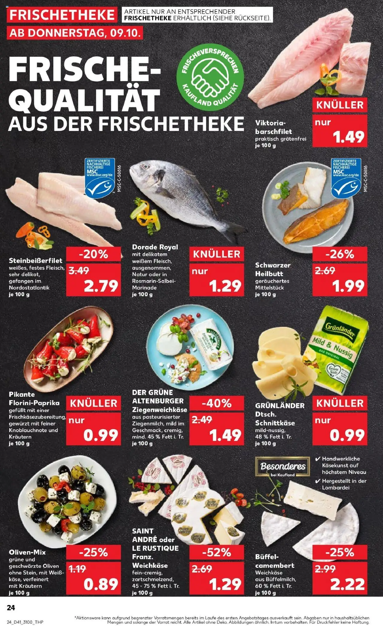 Kaufland prospekt Taucha	 – gültig ab 09.10.2025 | Seite: 24 | Produkte: Dorade, Grunlander