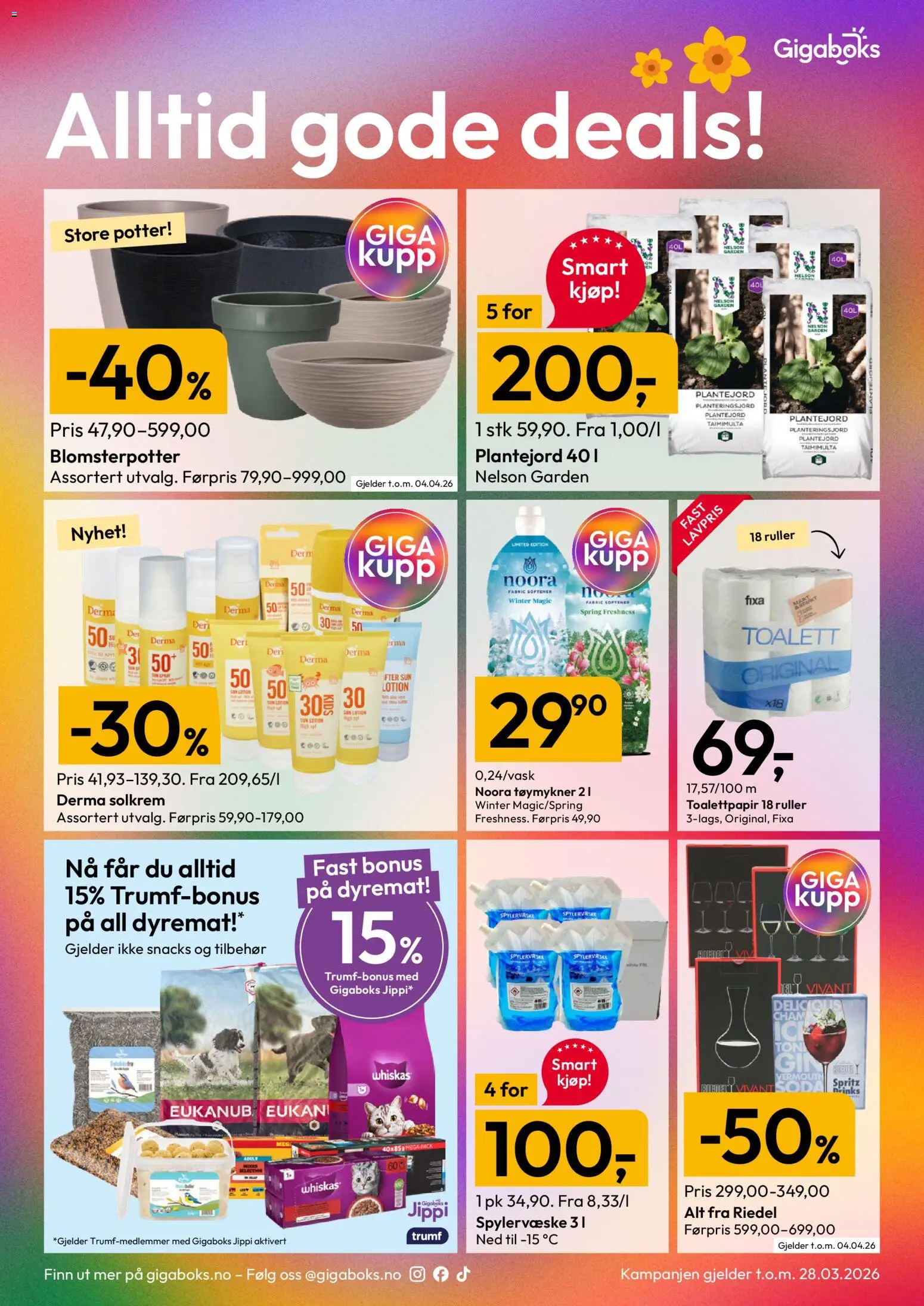 {H1} | Side: 2 | Produkter: Toalettpapir, Skodelica, Snacks, Amandină