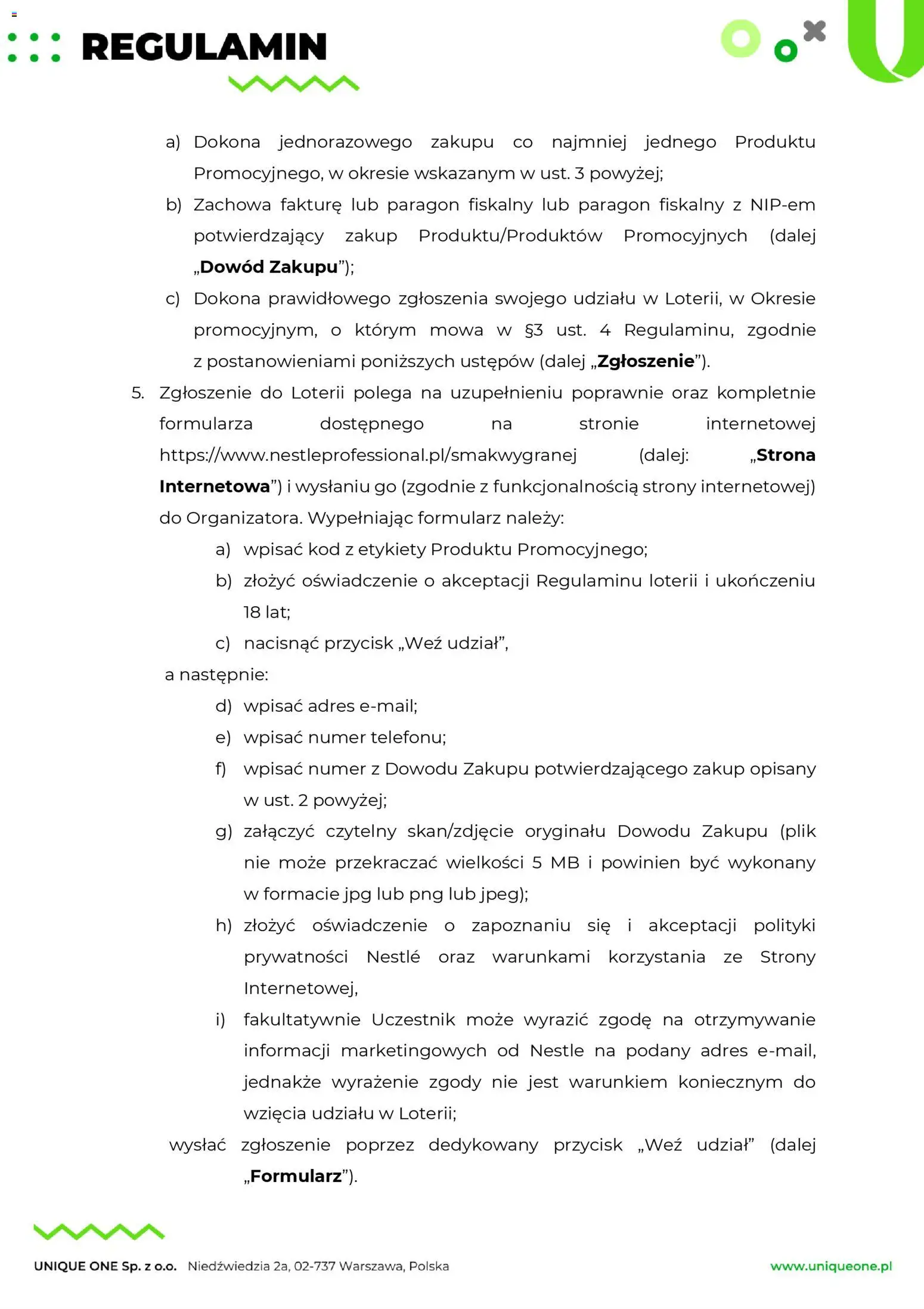 Makro Gazetka - Regulamin loterii Poczuj doskonały smak wygranej od 17.10.2025 | Strona: 4