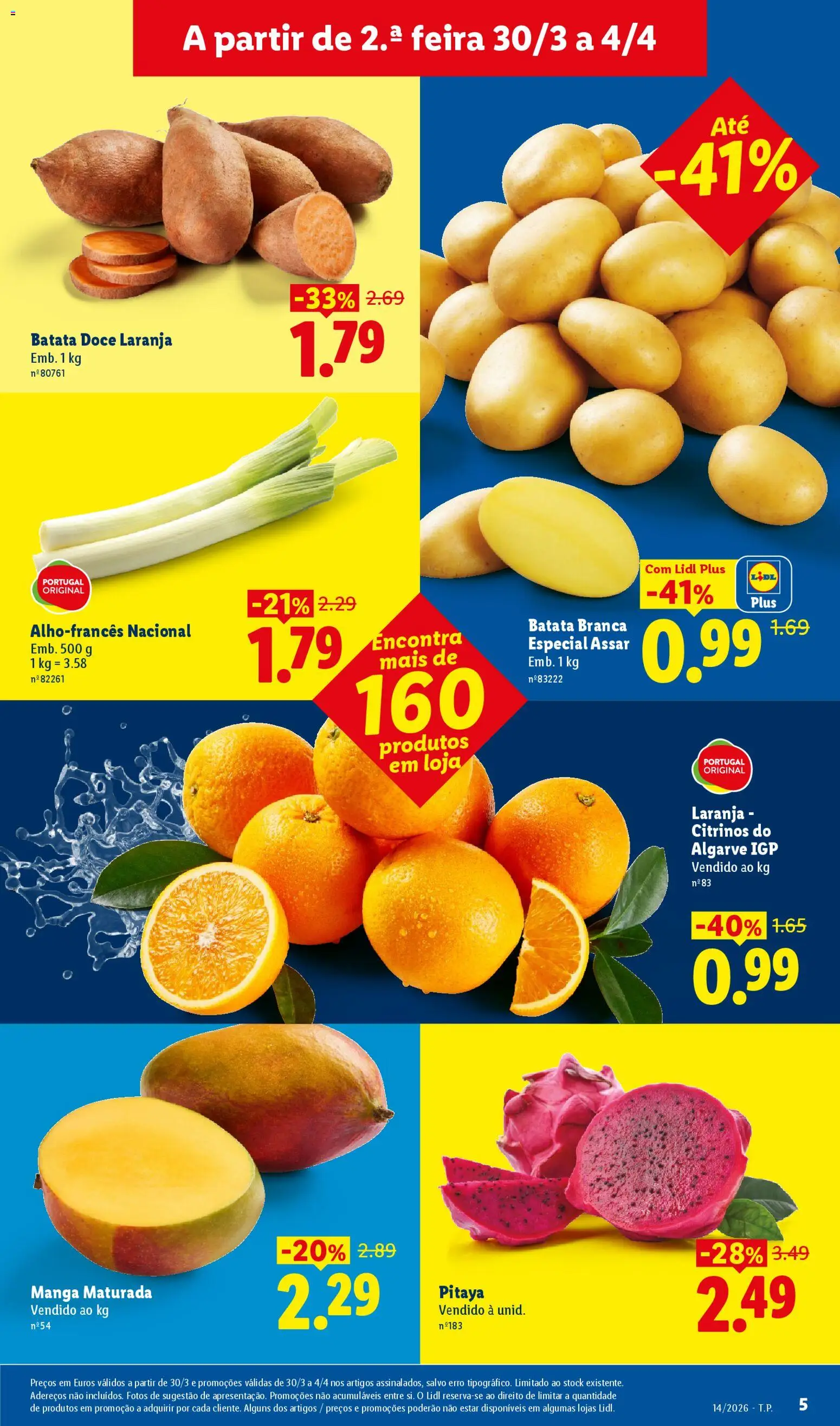 Lidl folheto │ válido de 30.03.2026 | Página: 5 | Produtos: Batata