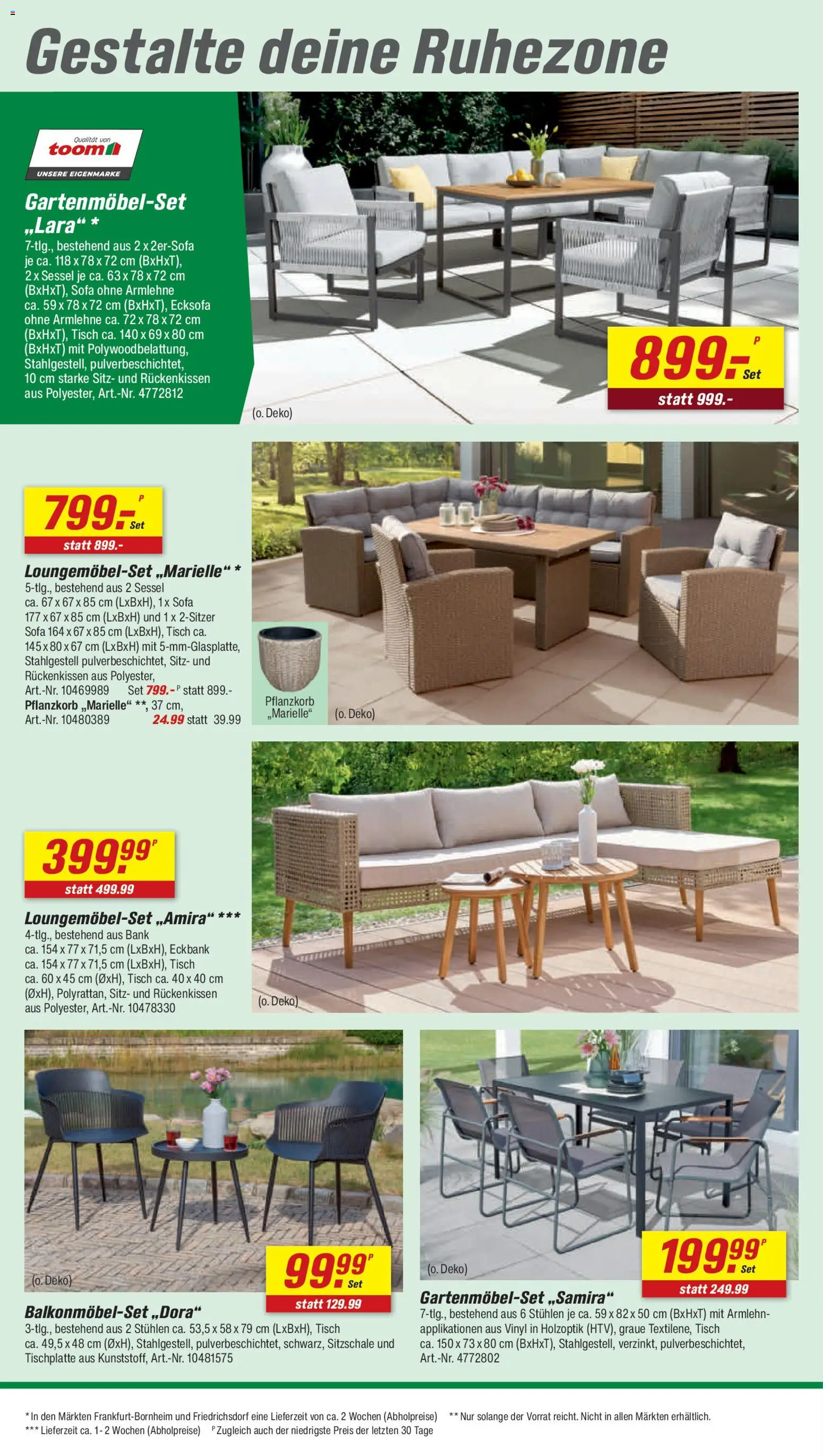 Toom Baumarkt Prospekt 	 – gültig ab 25.04.2026 | Seite: 18 | Produkte: Ecksofa, Eckbank, Sofa, Sessel