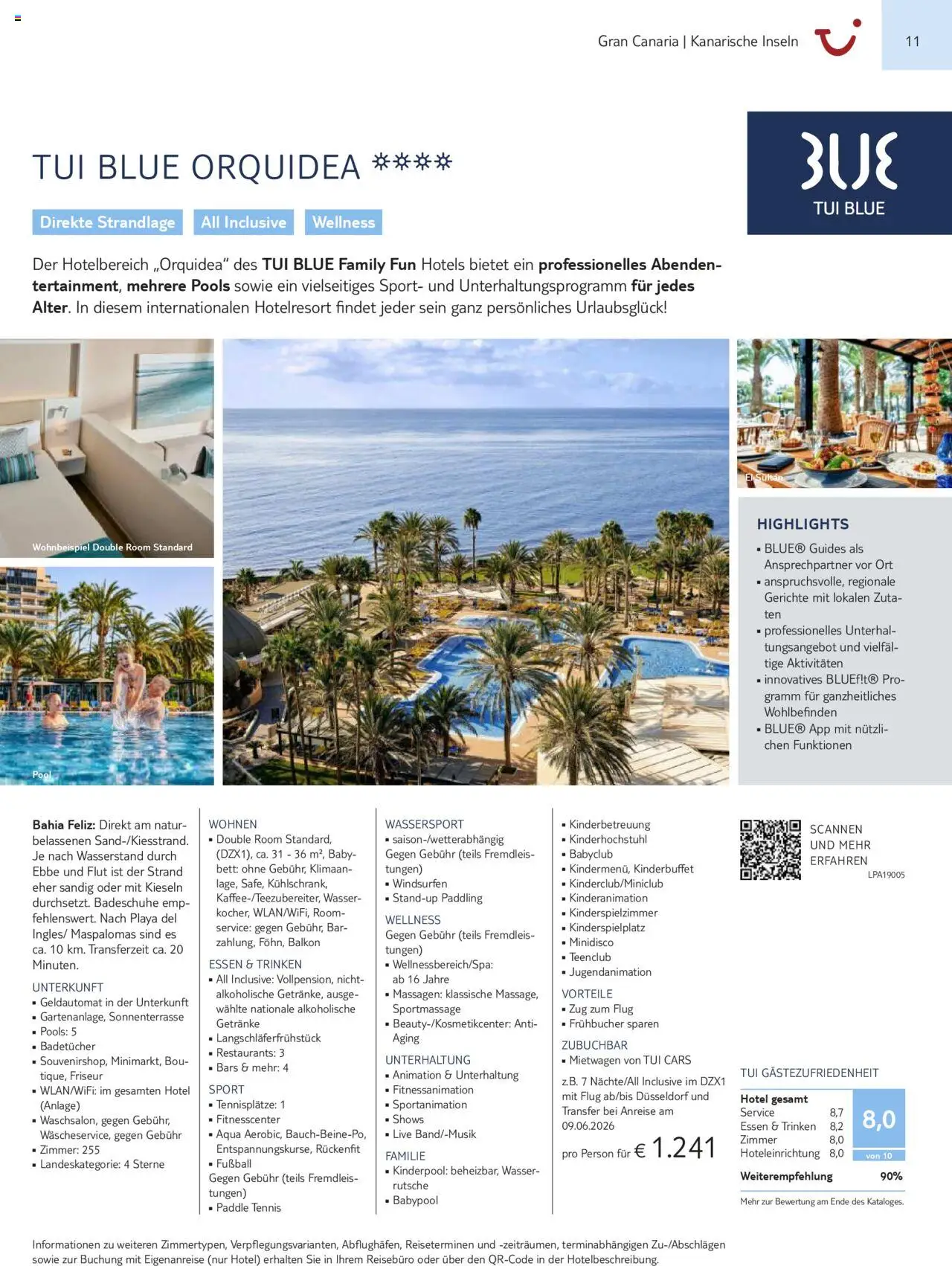 TUI Prospekt Kanaren, Kapverden & Senegal 2025/26	  – gültig ab 01.11.2025 | Seite: 11 | Produkte: Bett, Fußball, Wasser
