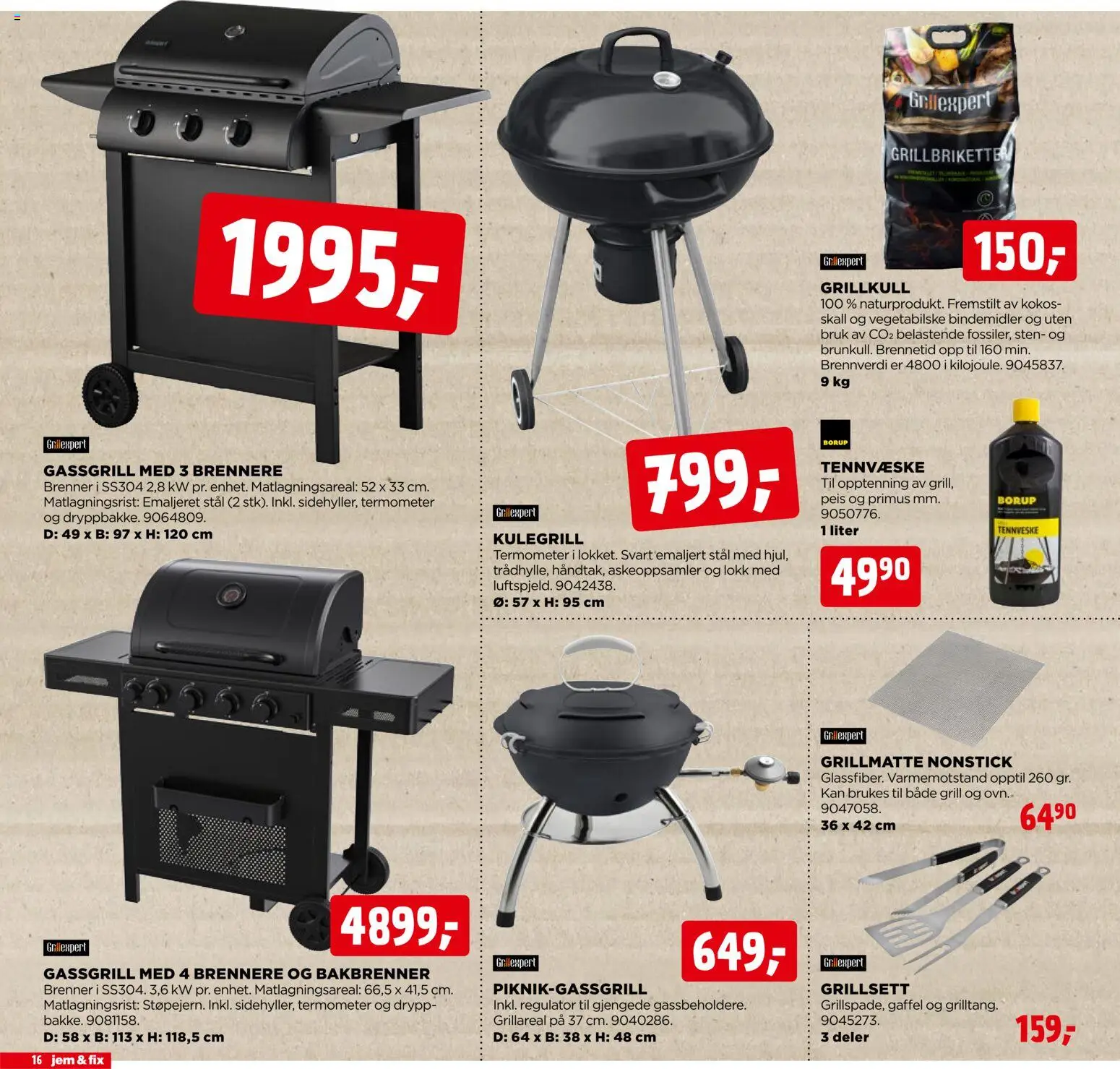 {H1} | Side: 16 | Produkter: Peis, Drikkeyoghurt, Ovn, Termometer