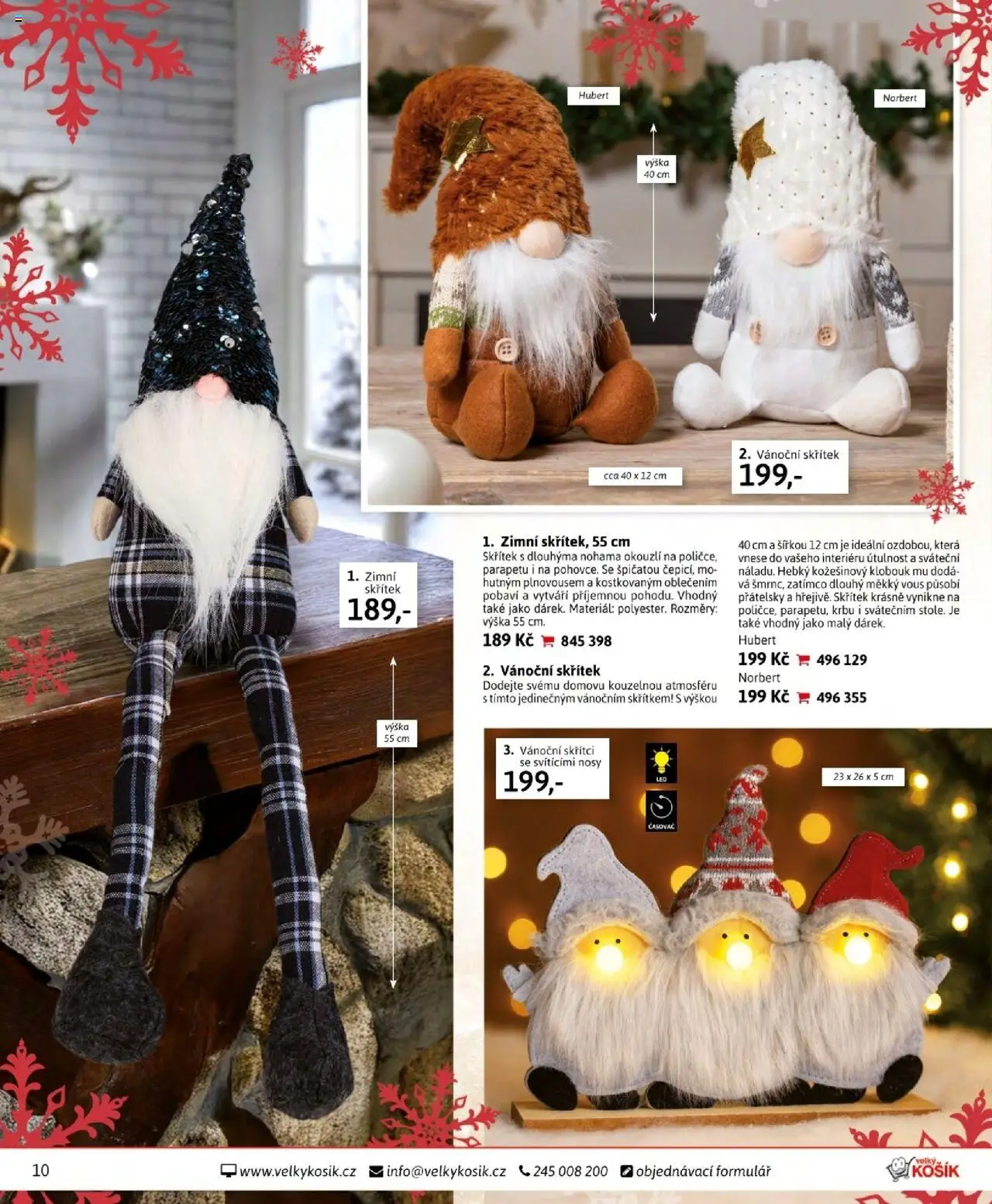 Velký Košík katalog říjen od 01.10.2025 | Strana: 10 | Produkty: Klobouk, Košík, Vánoční skřítci, Časovač