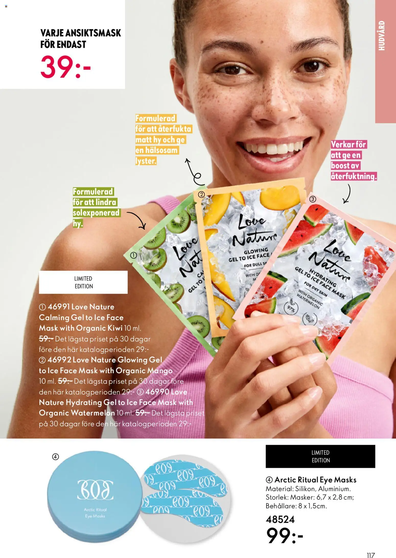 Oriflame reklamblad aktuell från 19.11.2025 | Sida: 117 | Produkter: Mask, Ansiktsmask, Kiwi, Mango