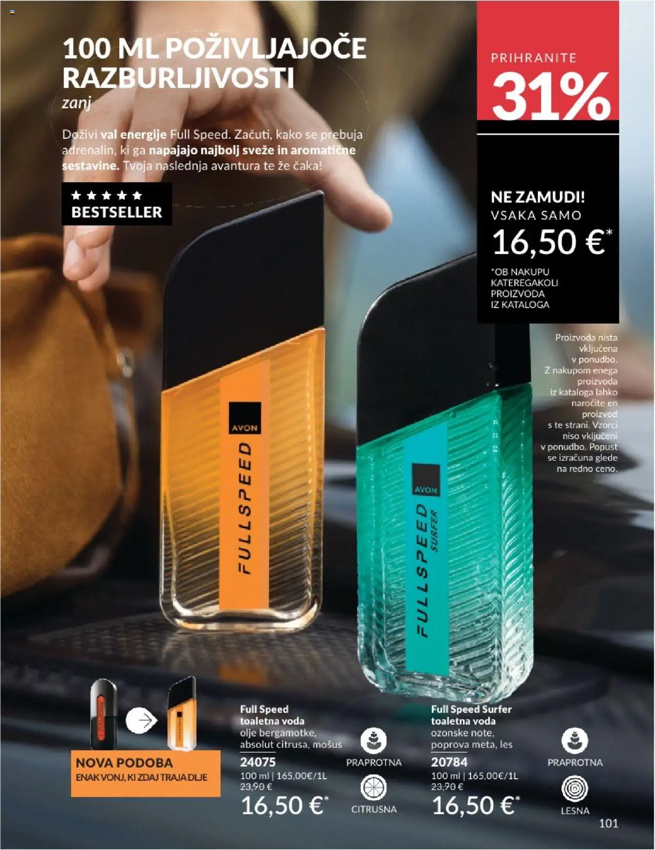 Avon katalog │ velja od 31.07.2025 | Stran: 101 | Izdelki: Olje, Voda, Toaletna voda