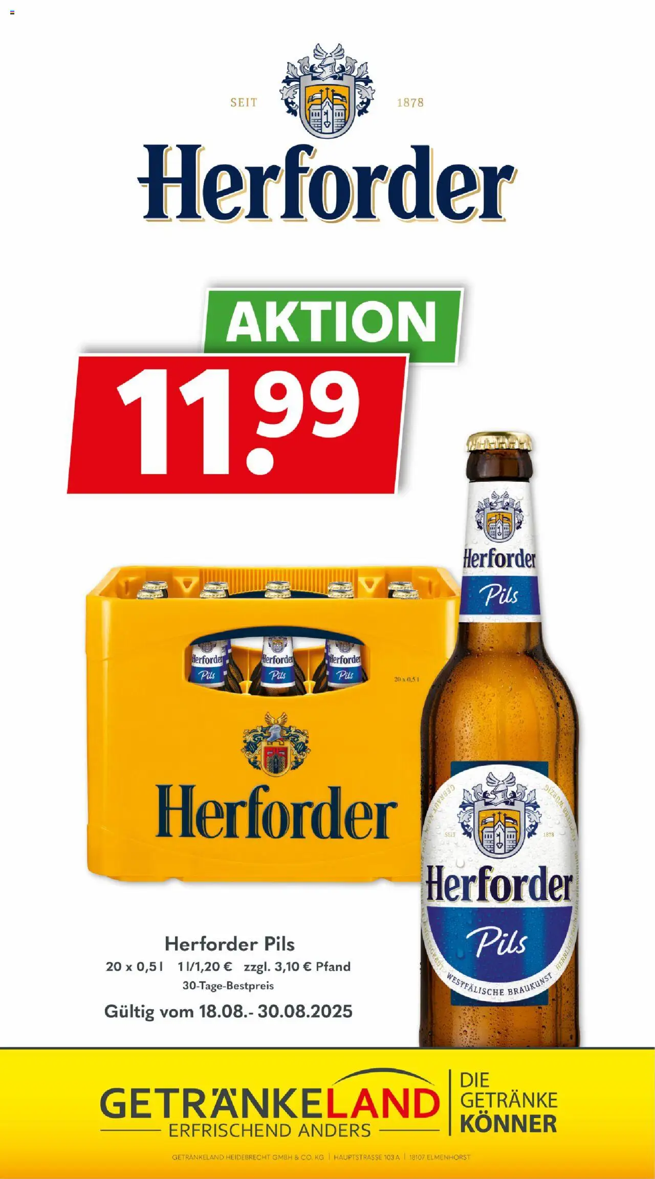 Getränkeland Prospekt 	 - gültig ab dem 18.08.2025 | Seite: 13 | Produkte: Pils