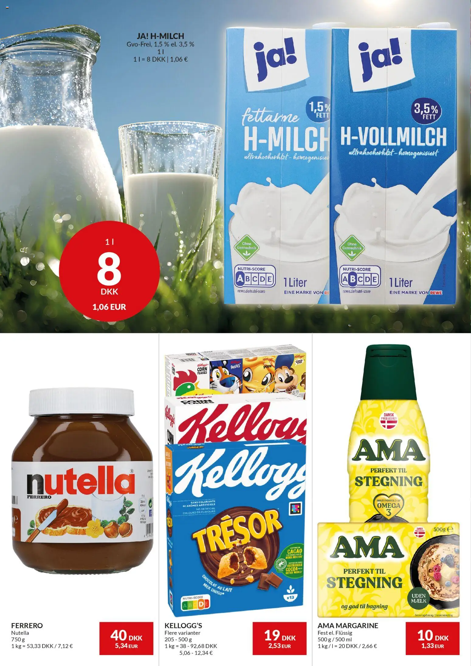 Nielsen Discount tilbudsavis – gyldig fra 05.03.2026 | Side: 4 | Produkter: Mælk, Margarine, Nutella