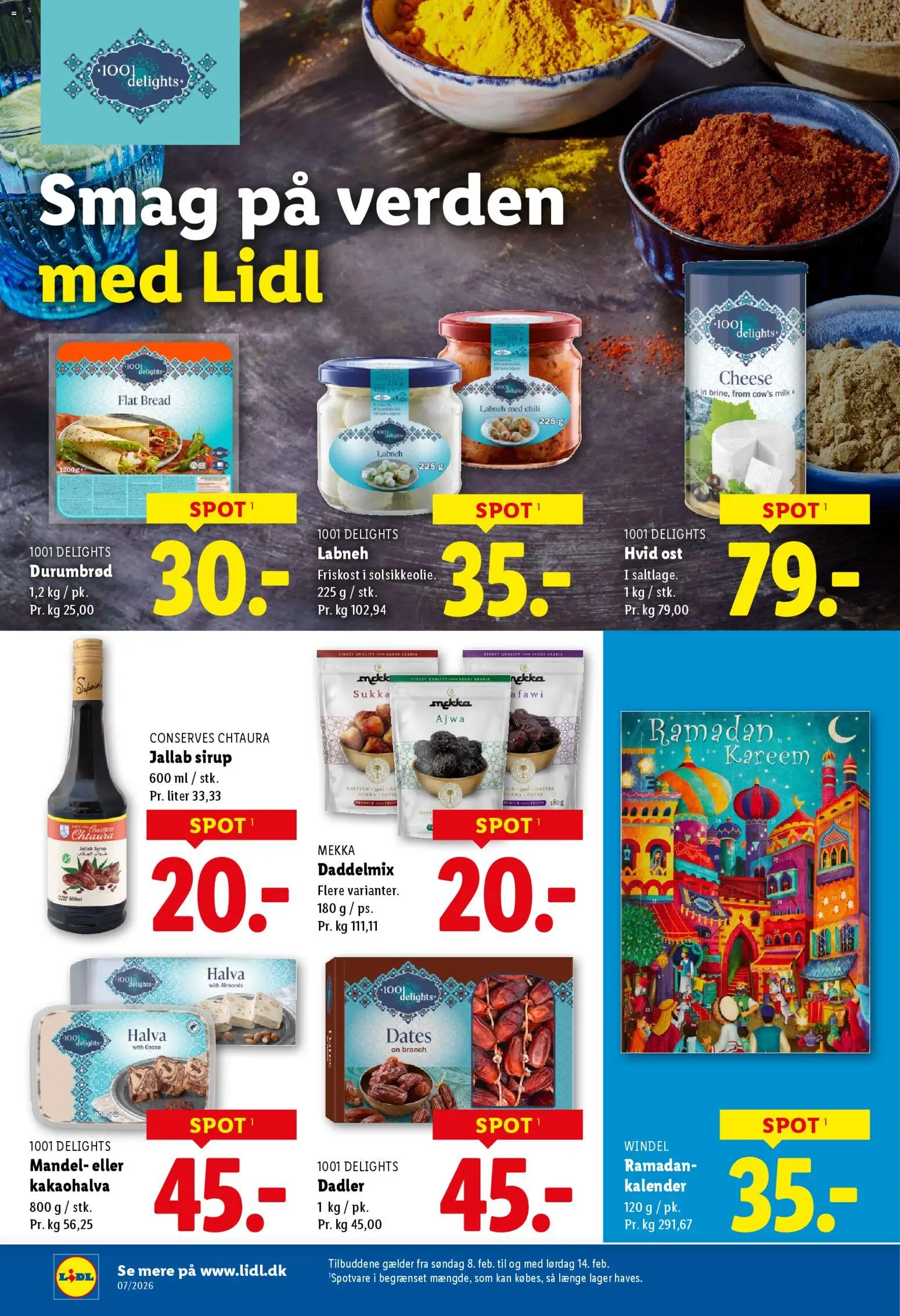 Lidl tilbudsavis – gyldig fra 08.02.2026 | Side: 10 | Produkter: Ost, Touca, Dadler, Søm